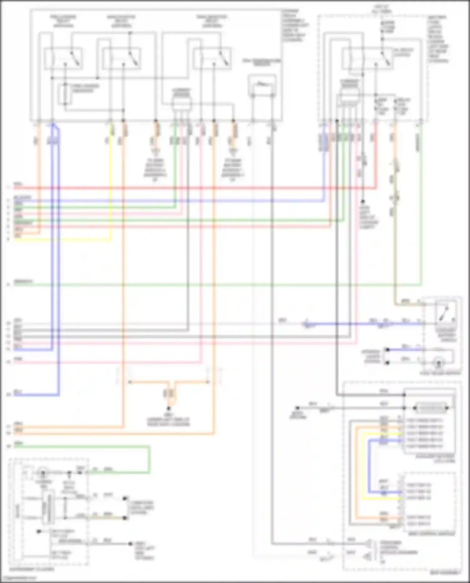 IONIQ Hyundai I (2016-2024): Wiring diagram engine performance 1.6l hybrid, hybrid control circuit (3 of 5)