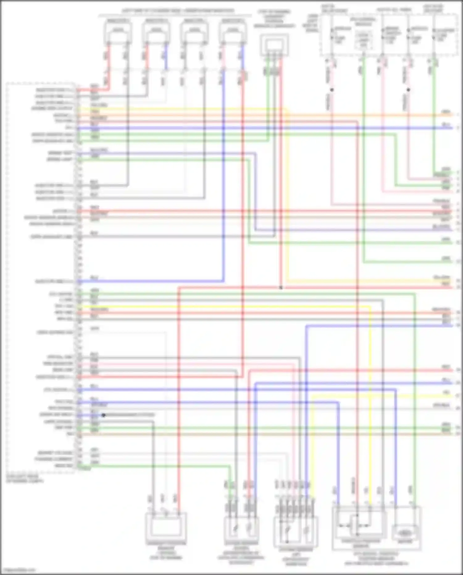 IONIQ Hyundai I (2016-2024): Wiring diagram engine performance 1.6l hybrid, mfi control circuit (1 of 5)