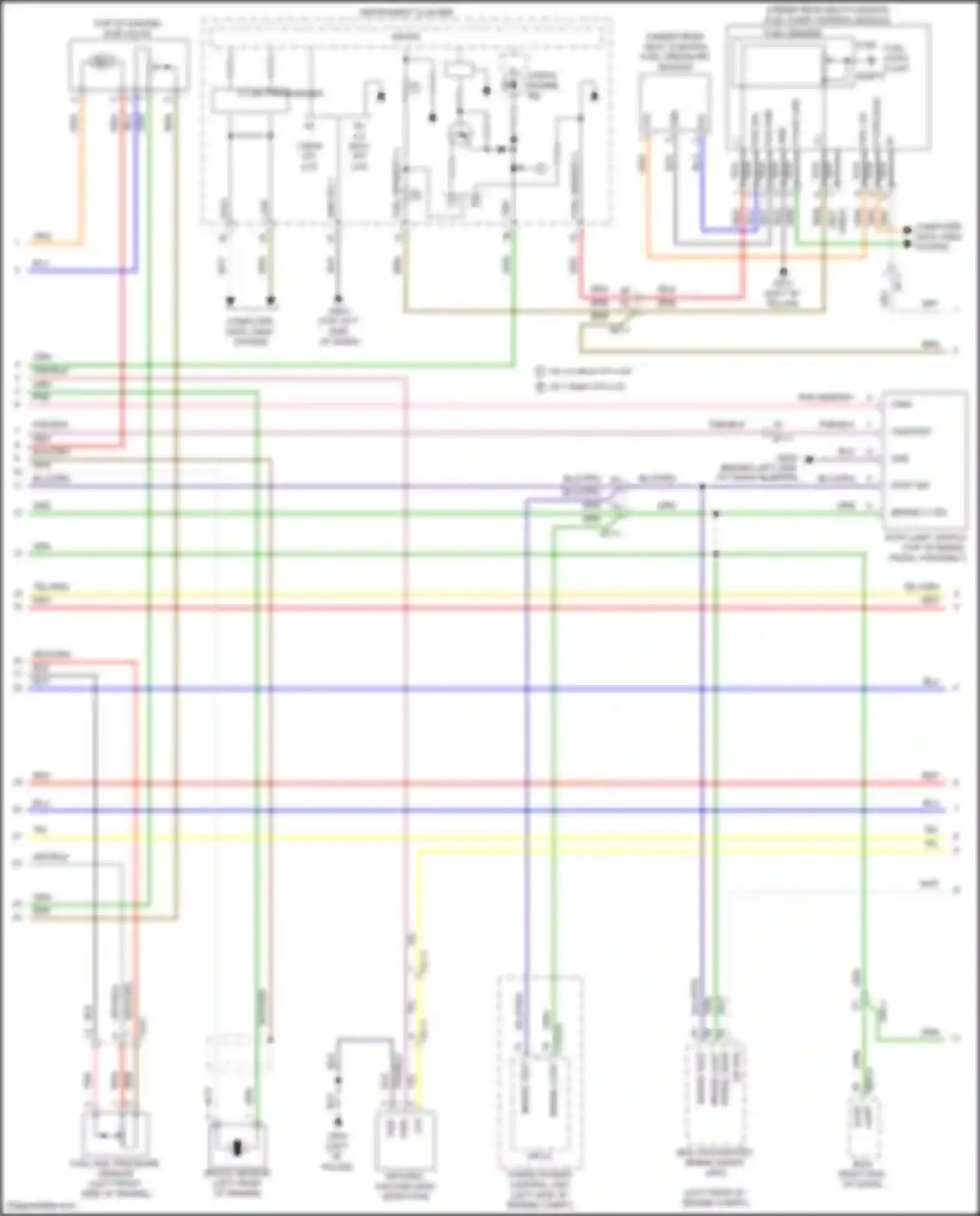 IONIQ Hyundai I (2016-2024): Wiring diagram engine performance 1.6l hybrid, mfi control circuit (2 of 5)