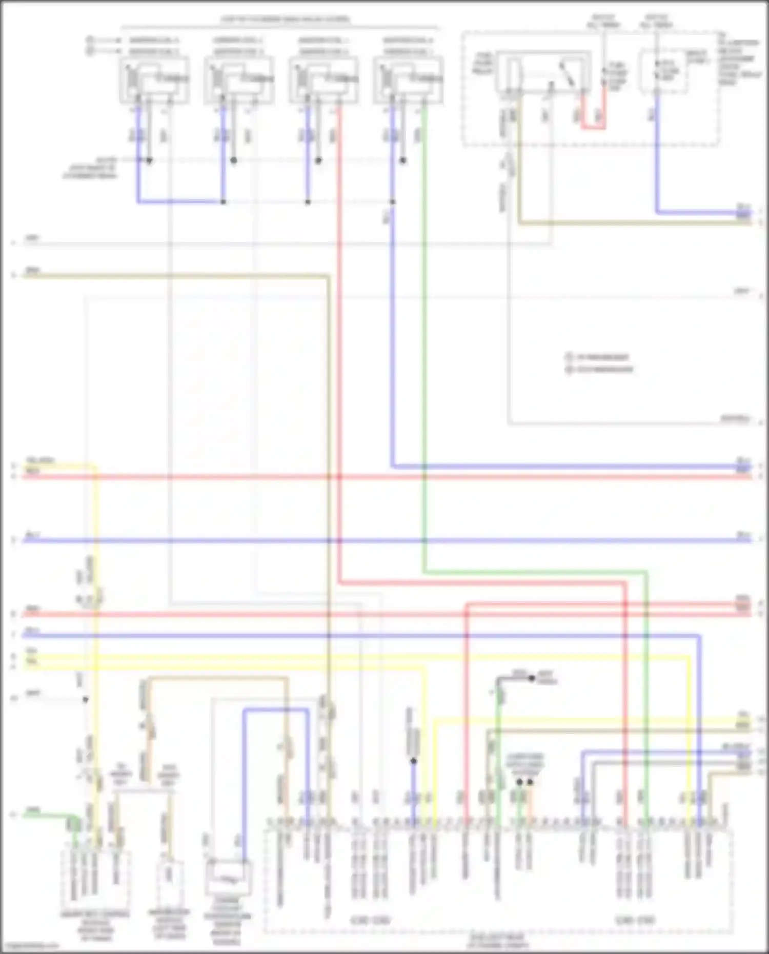 IONIQ Hyundai I (2016-2024): Wiring diagram engine performance 1.6l hybrid, mfi control circuit (3 of 5)