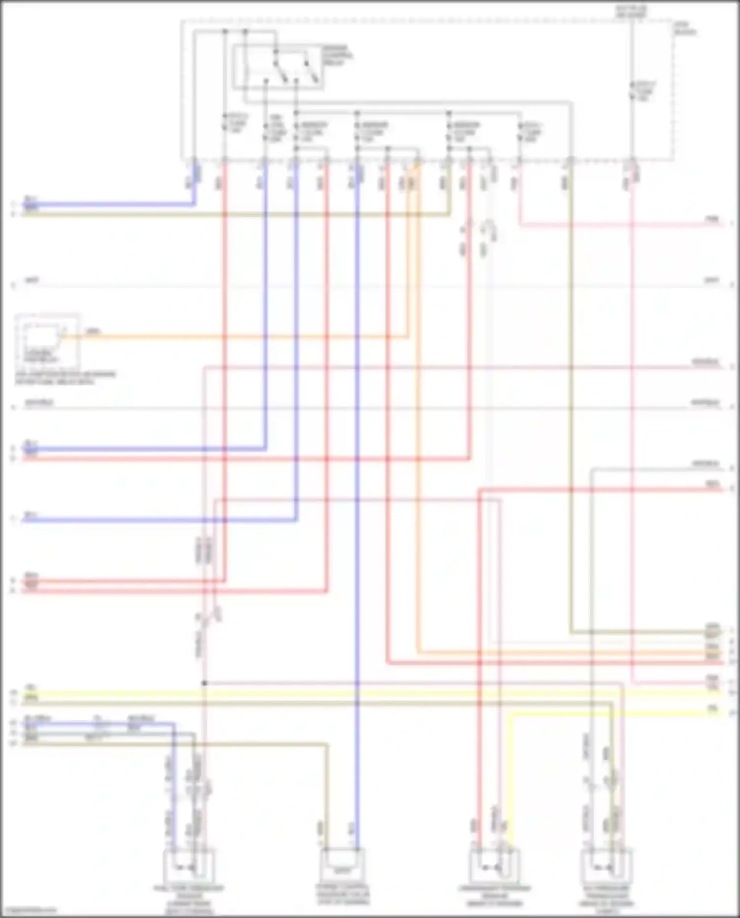 IONIQ Hyundai I (2016-2024): Wiring diagram engine performance 1.6l hybrid, mfi control circuit (4 of 5)