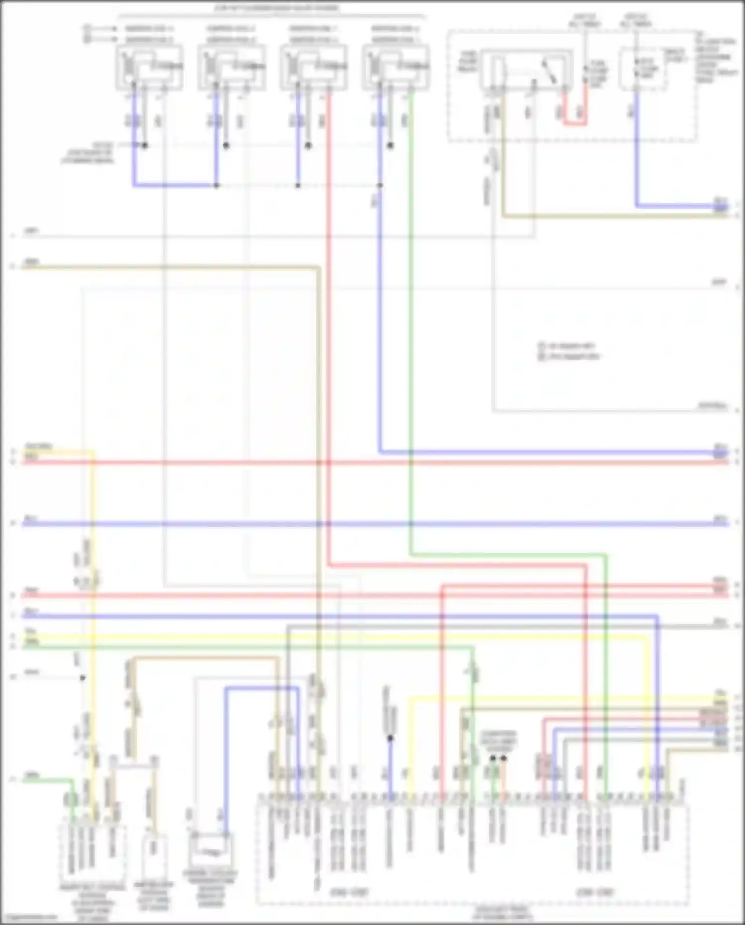 IONIQ Hyundai I (2016-2024): Wiring diagram engine performance 1.6l plug-in hybrid, mfi control circuit (3 of 5)