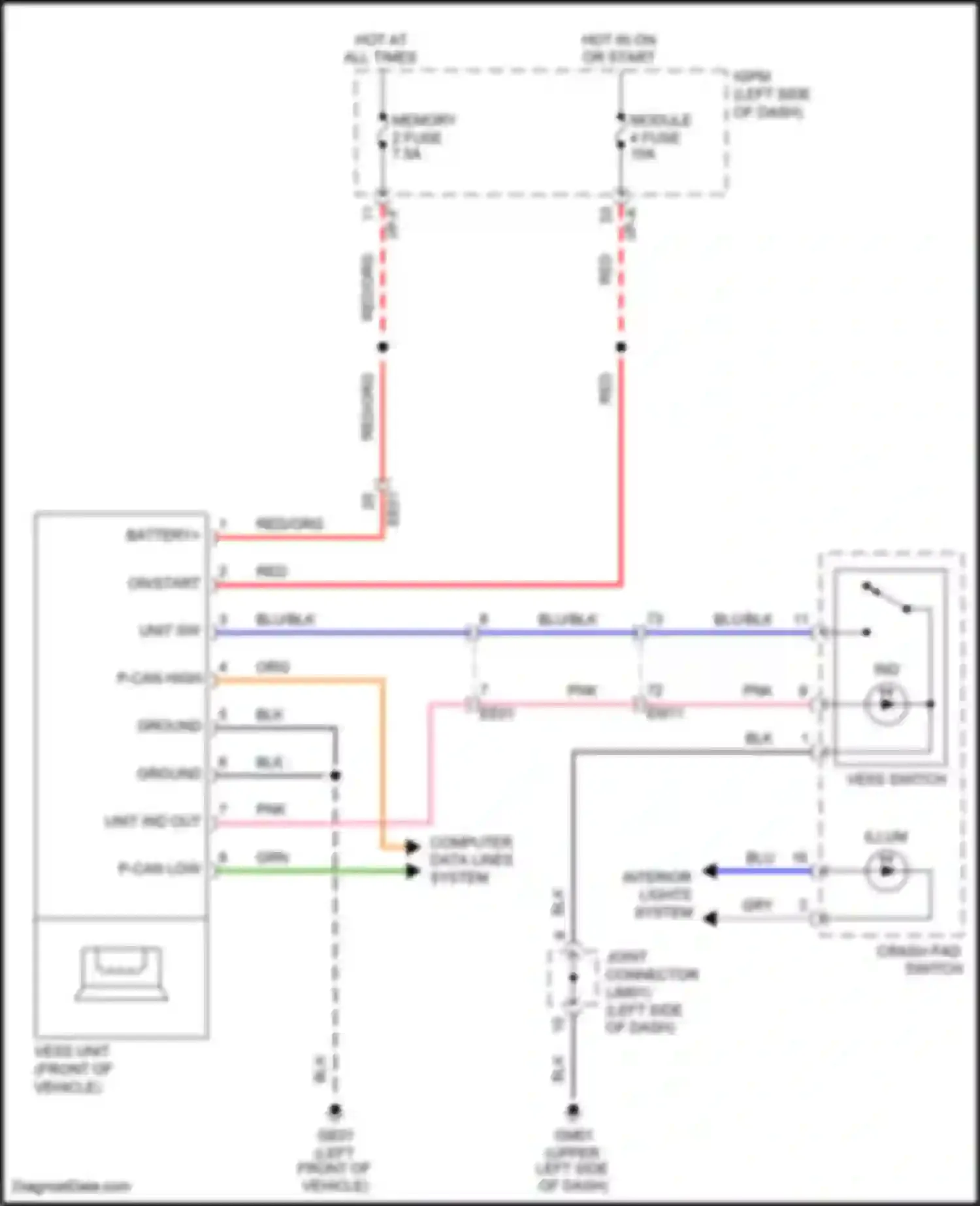 IONIQ Hyundai I (2016-2024): Wiring diagram engine performance 1.6l plug-in hybrid, virtual engine sound system circuit