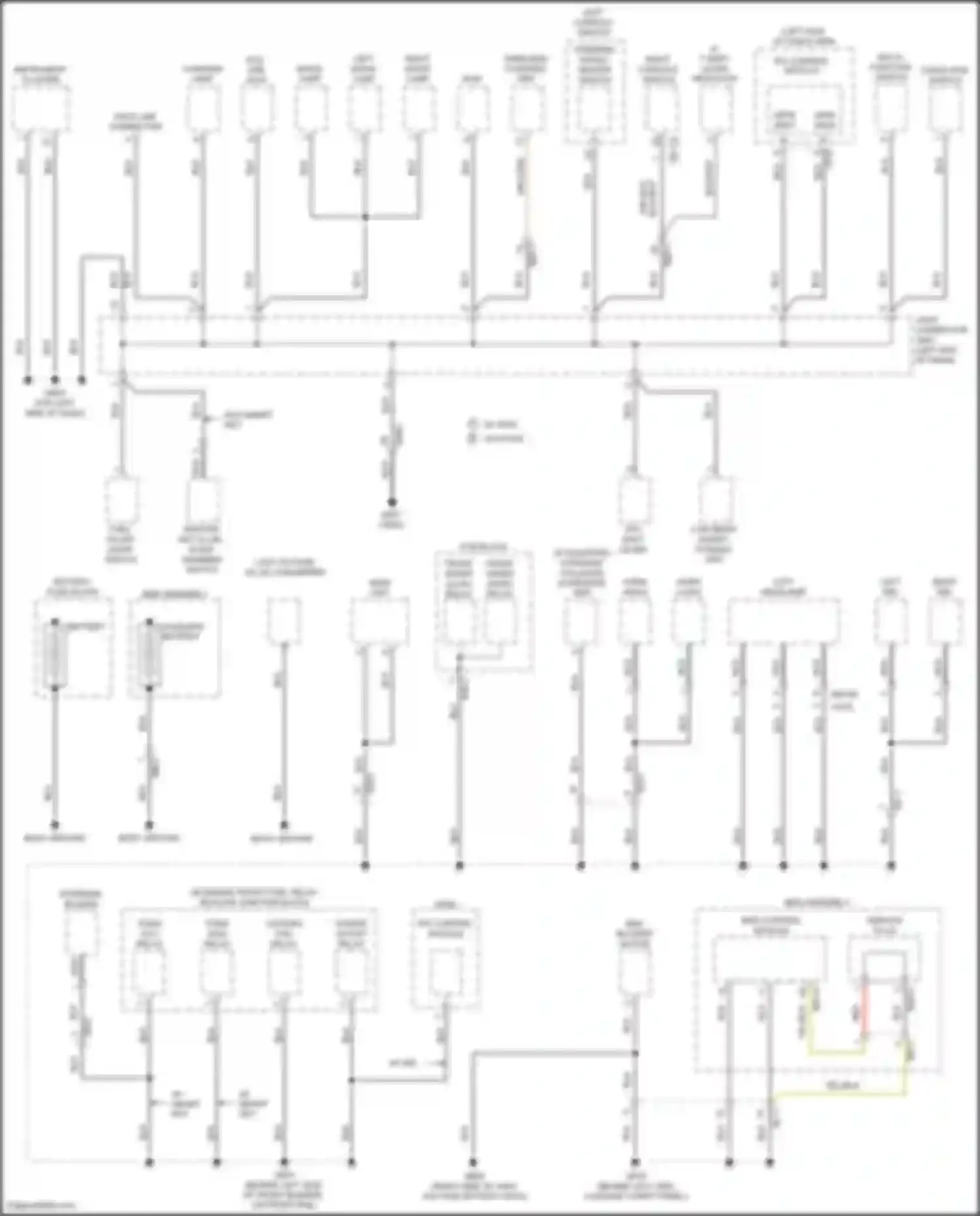 IONIQ Hyundai I (2016-2024): Ground distribution circuit, hybrid (1 of 5)