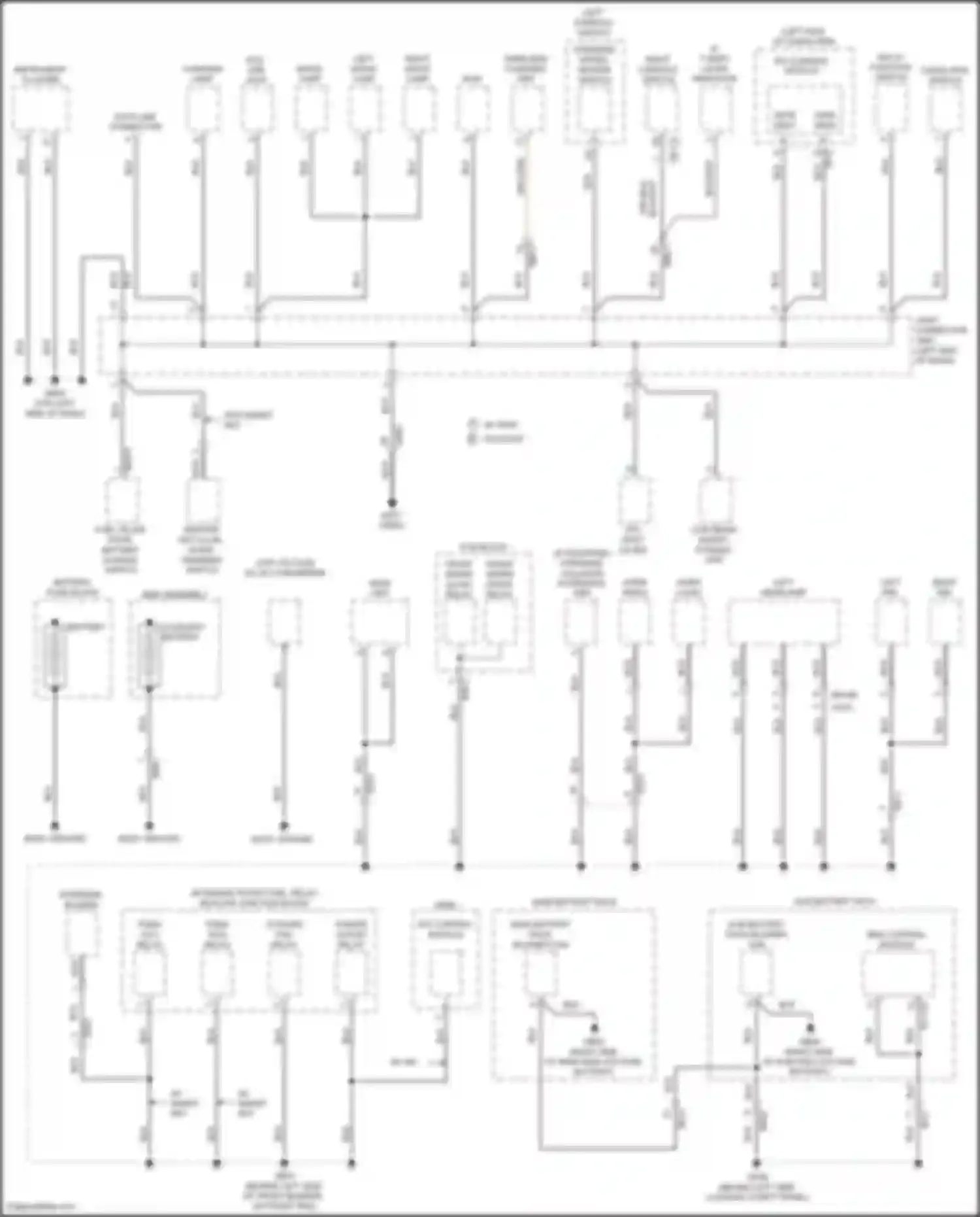 IONIQ Hyundai I (2016-2024): Ground distribution circuit, plug-in hybrid (1 of 5)