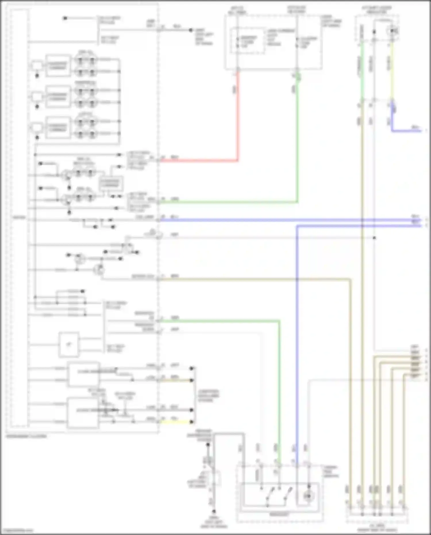 IONIQ Hyundai I (2016-2024): Instrument illumination circuit, plug-in hybrid (1 of 3)