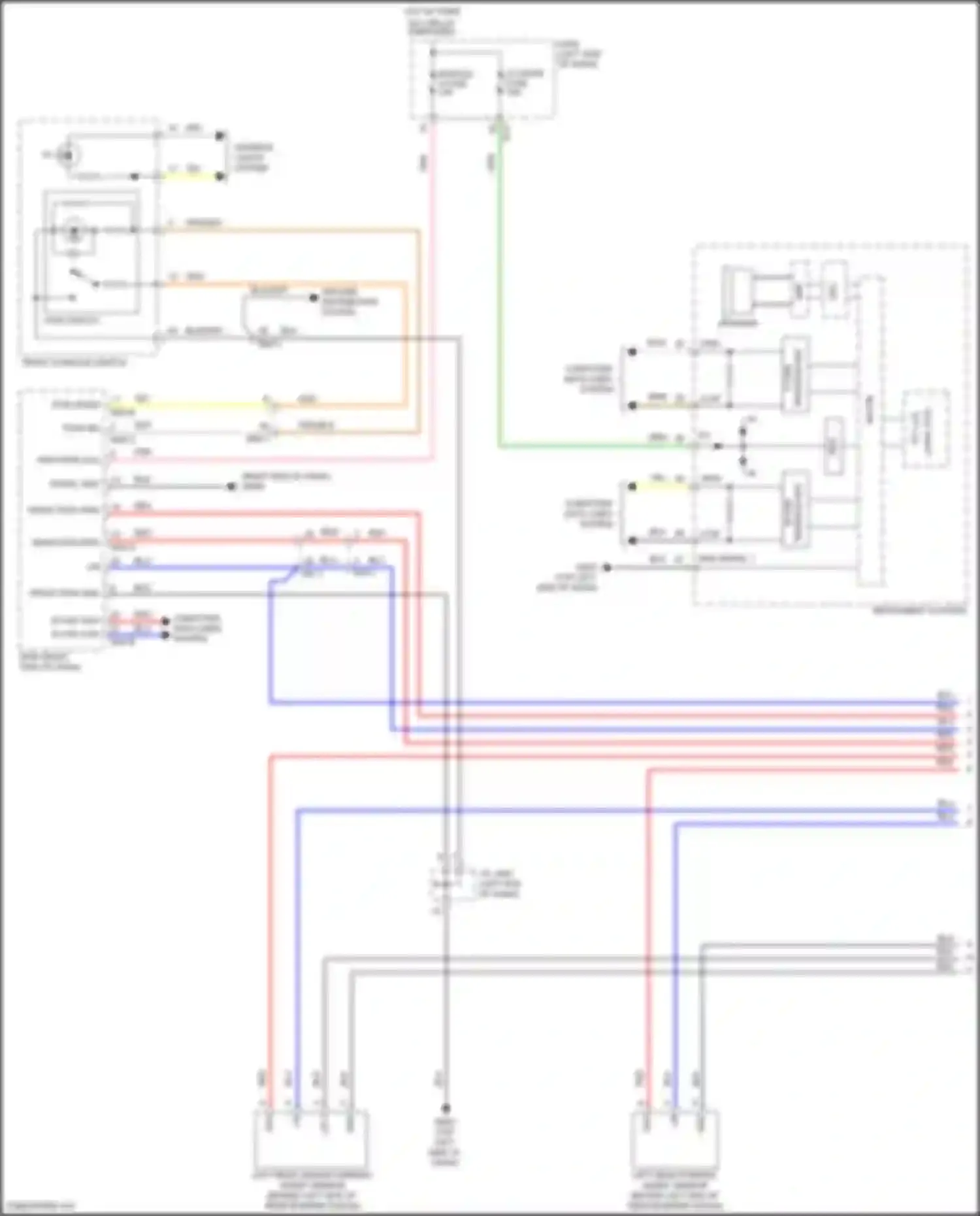 IONIQ Hyundai I (2016-2024): Parking assistant circuit, except electric (1 of 2)