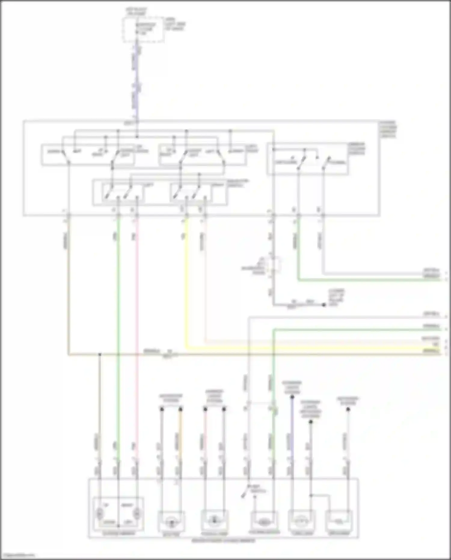 IONIQ Hyundai I (2016-2024): Power mirrors circuit, electric (1 of 2)