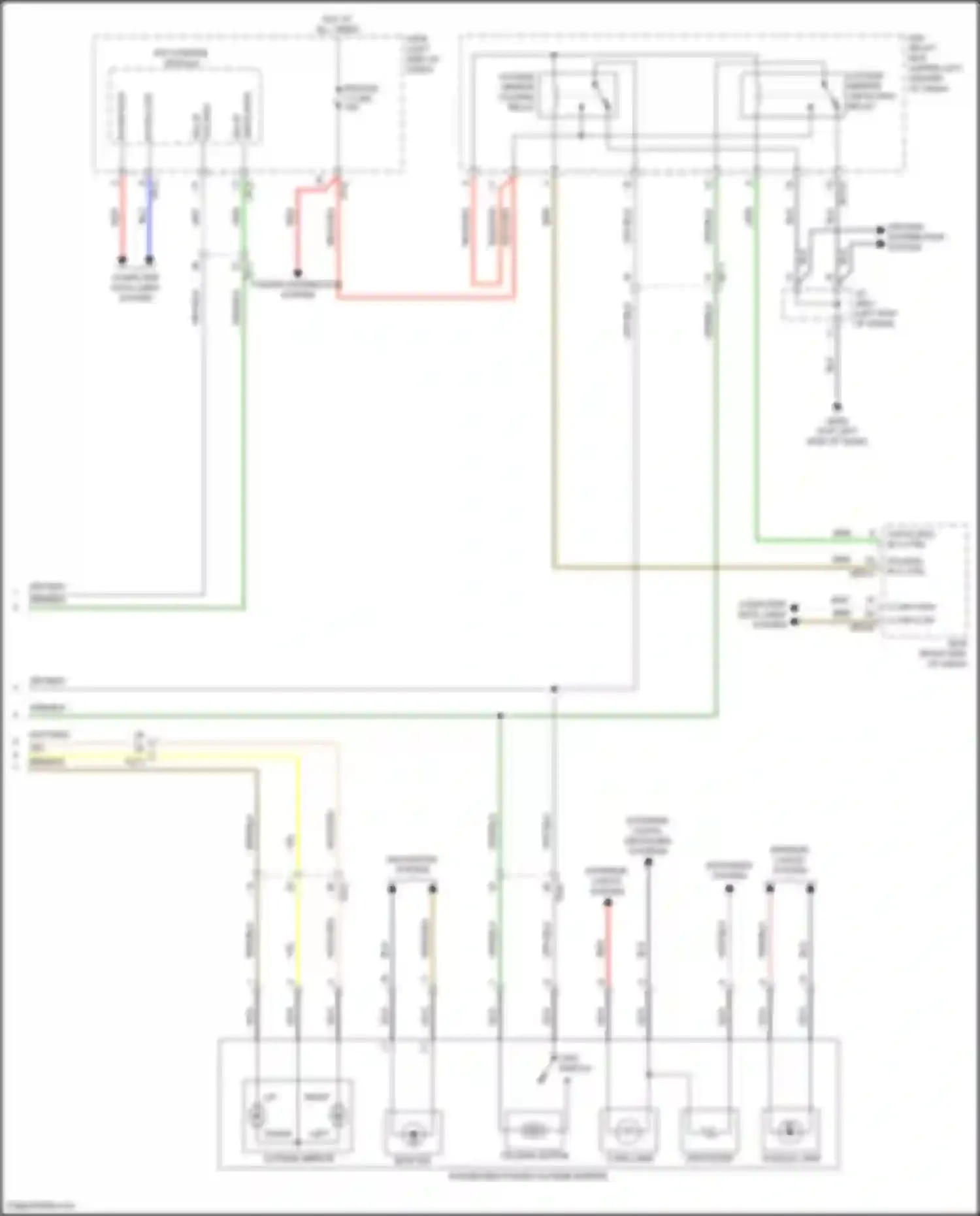 IONIQ Hyundai I (2016-2024): Power mirrors circuit, electric (2 of 2)