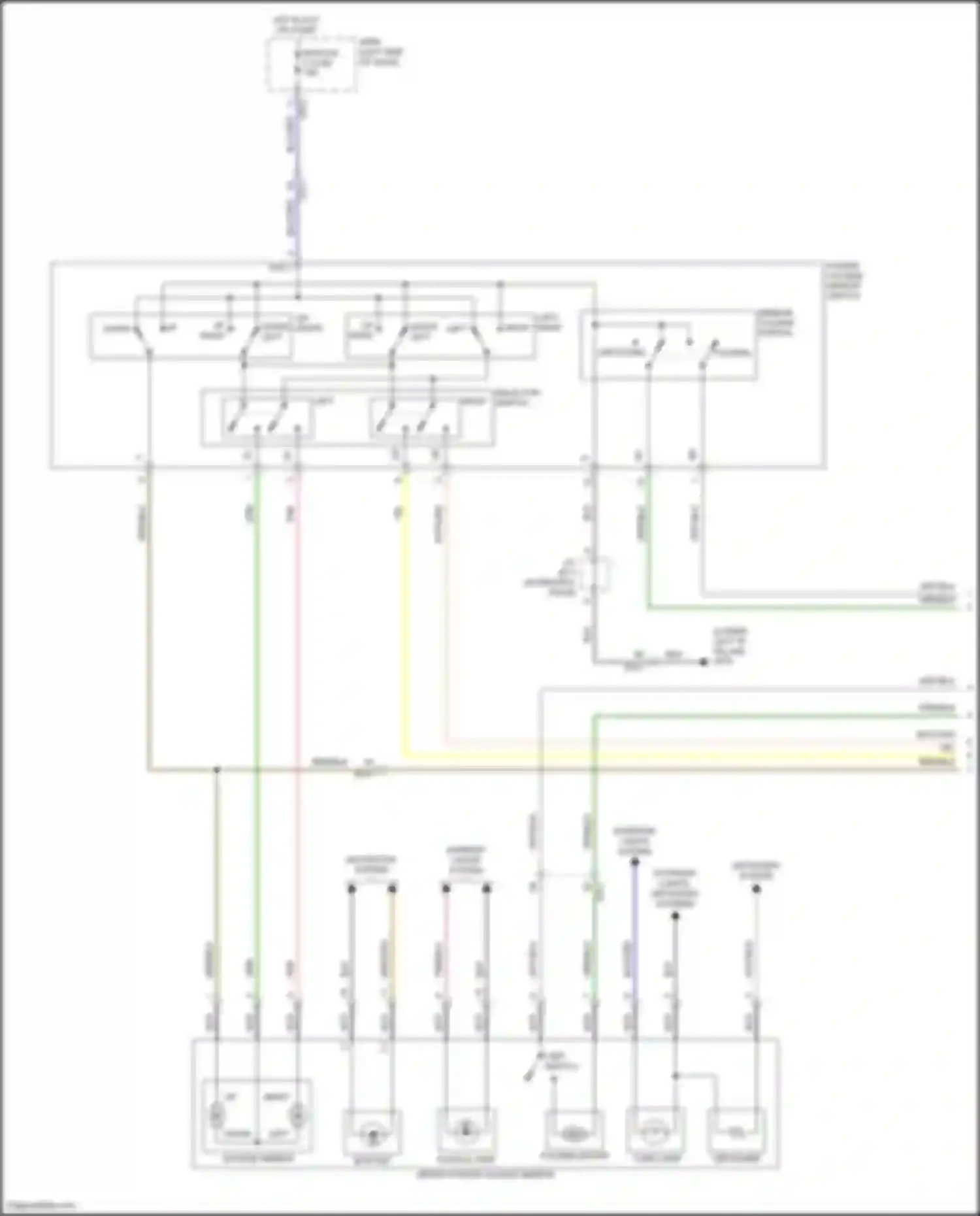 IONIQ Hyundai I (2016-2024): Power mirrors circuit, except electric (1 of 2)