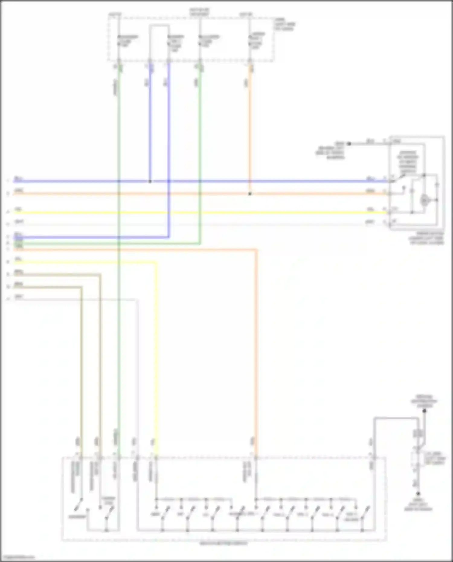 IONIQ Hyundai I (2016-2024): Wiper/washer circuit, except electric (2 of 2)