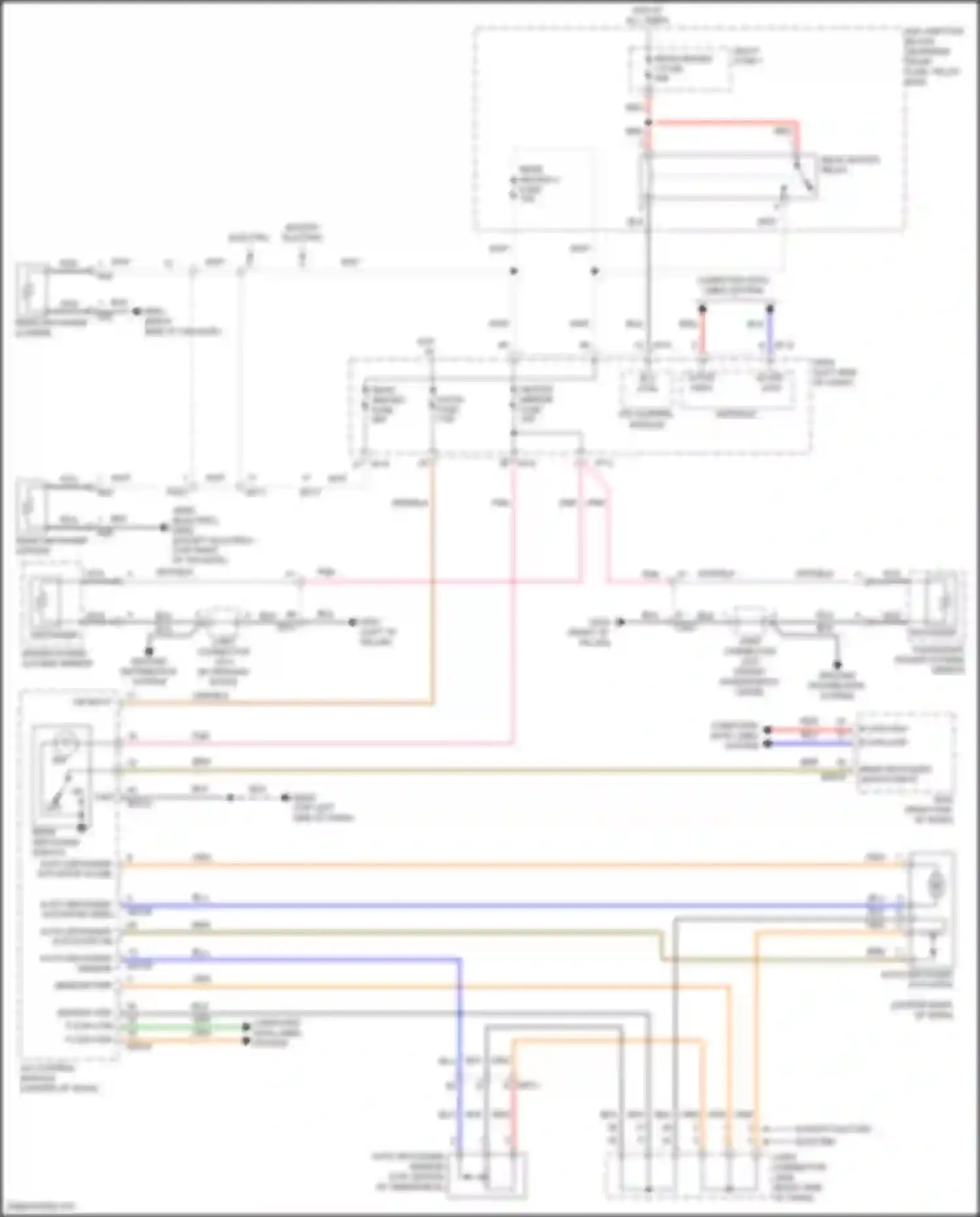Wiring diagram auto defogger actuator open for Hyundai IONIQ I (2016-2024) (1 of 1)