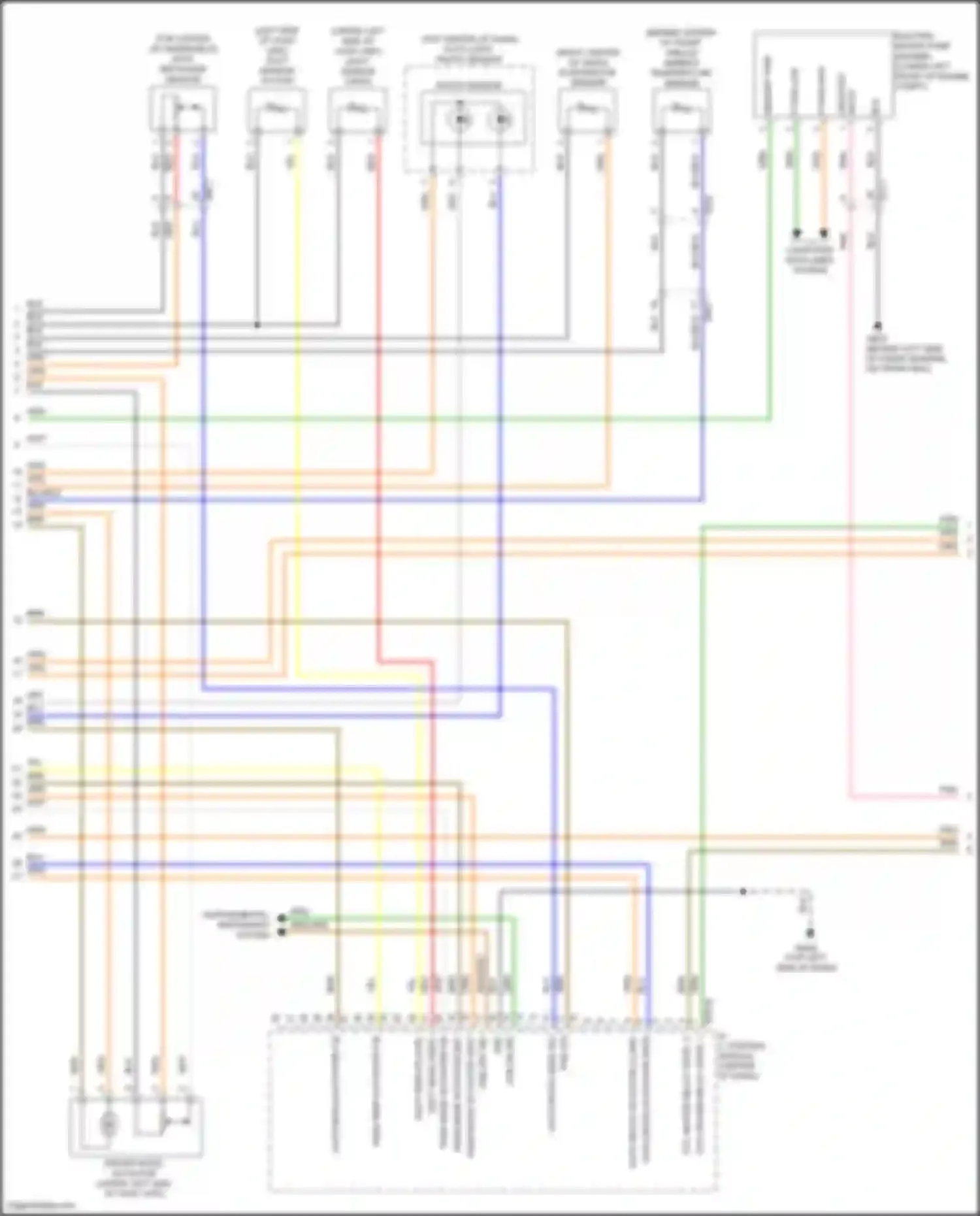 Wiring diagram auto light, photo sensor for Hyundai IONIQ I (2016-2024) (2 of 11)