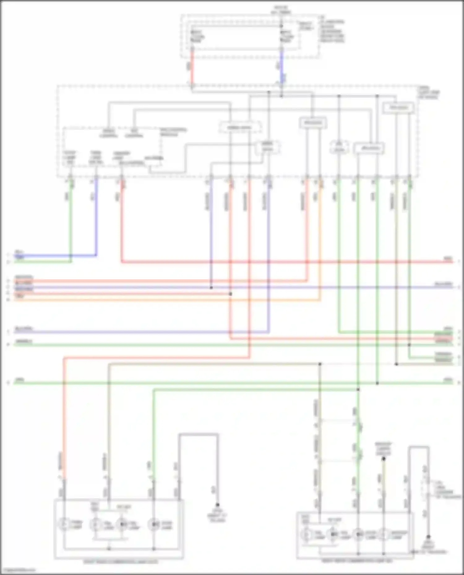 Wiring diagram backup lamps circuit for Hyundai IONIQ I (2016-2024) (1 of 4)