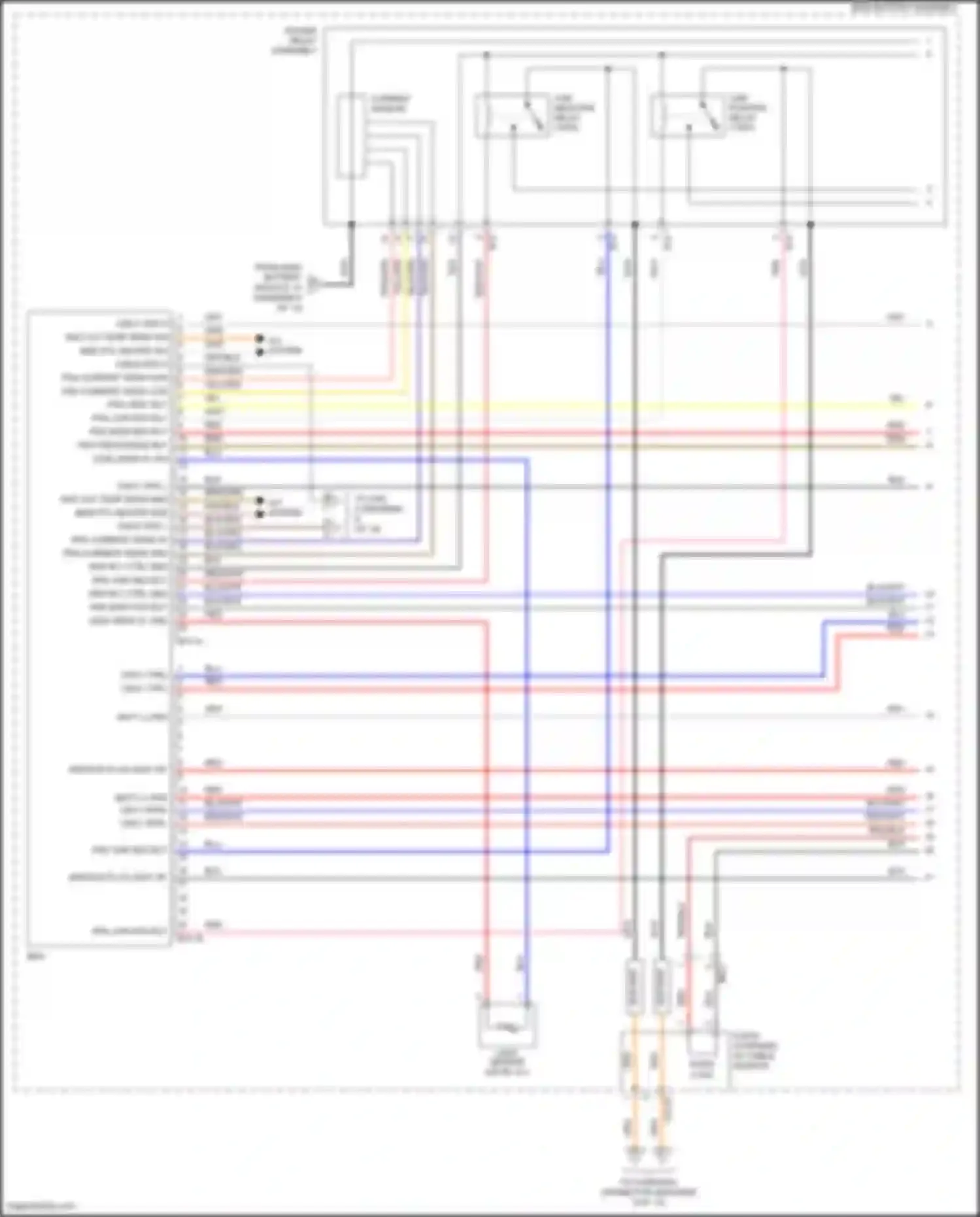 Wiring diagram blk/org for Hyundai IONIQ I (2016-2024) (51 of 54)