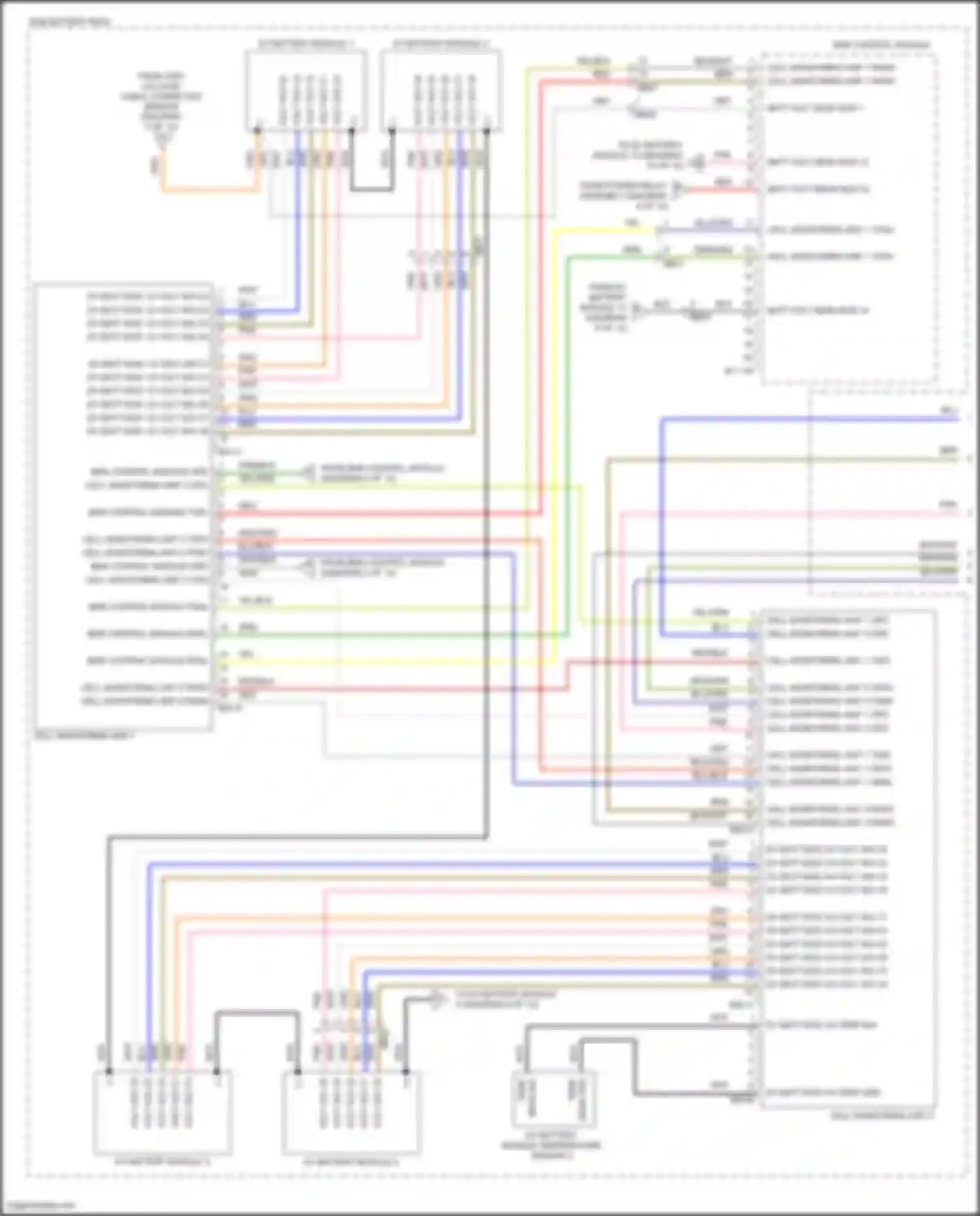 Wiring diagram cell monitoring unit 2 opd ho for Hyundai IONIQ I (2016-2024) (1 of 1)