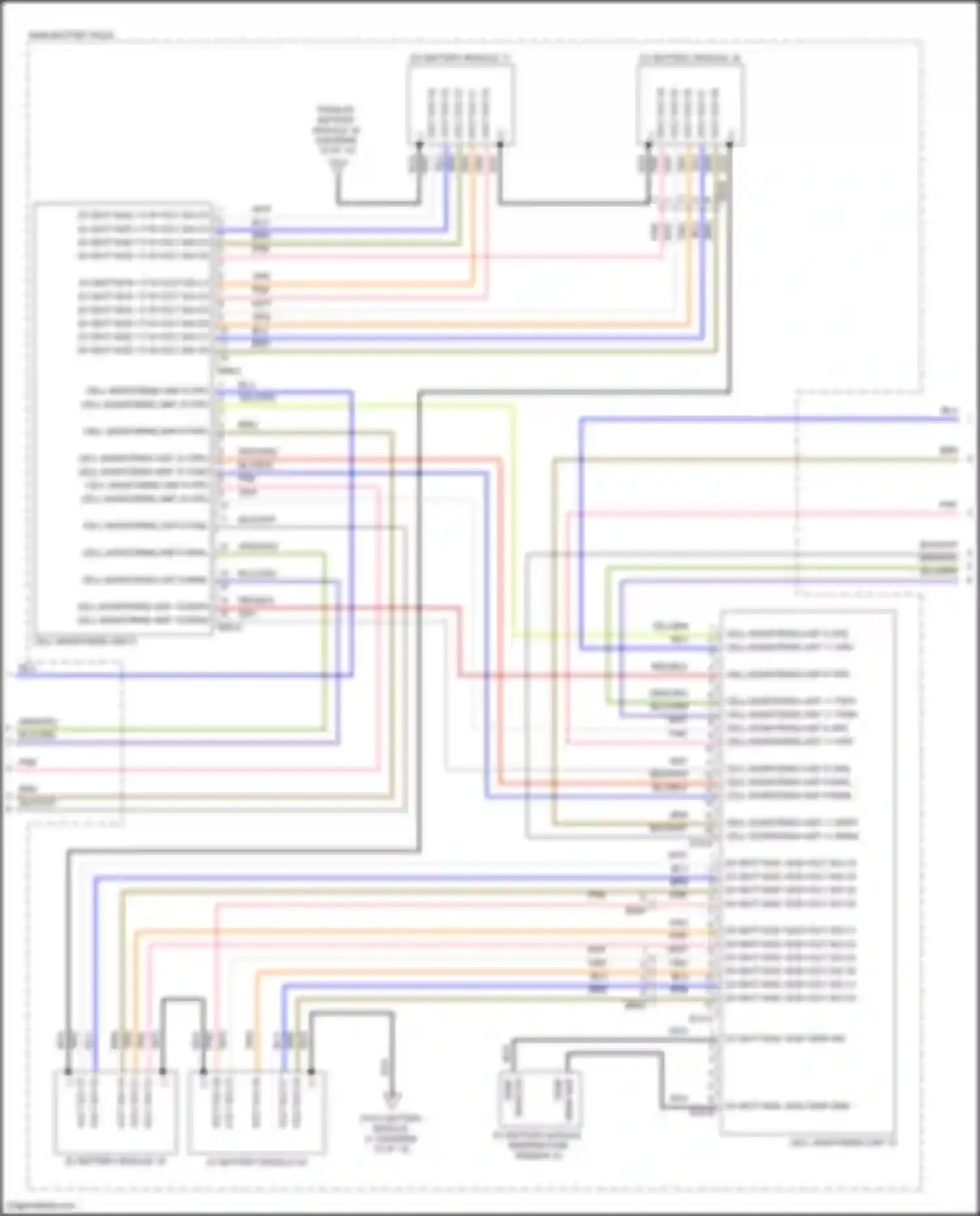 Wiring diagram cell monitoring unit 8 opd hi for Hyundai IONIQ I (2016-2024) (1 of 1)