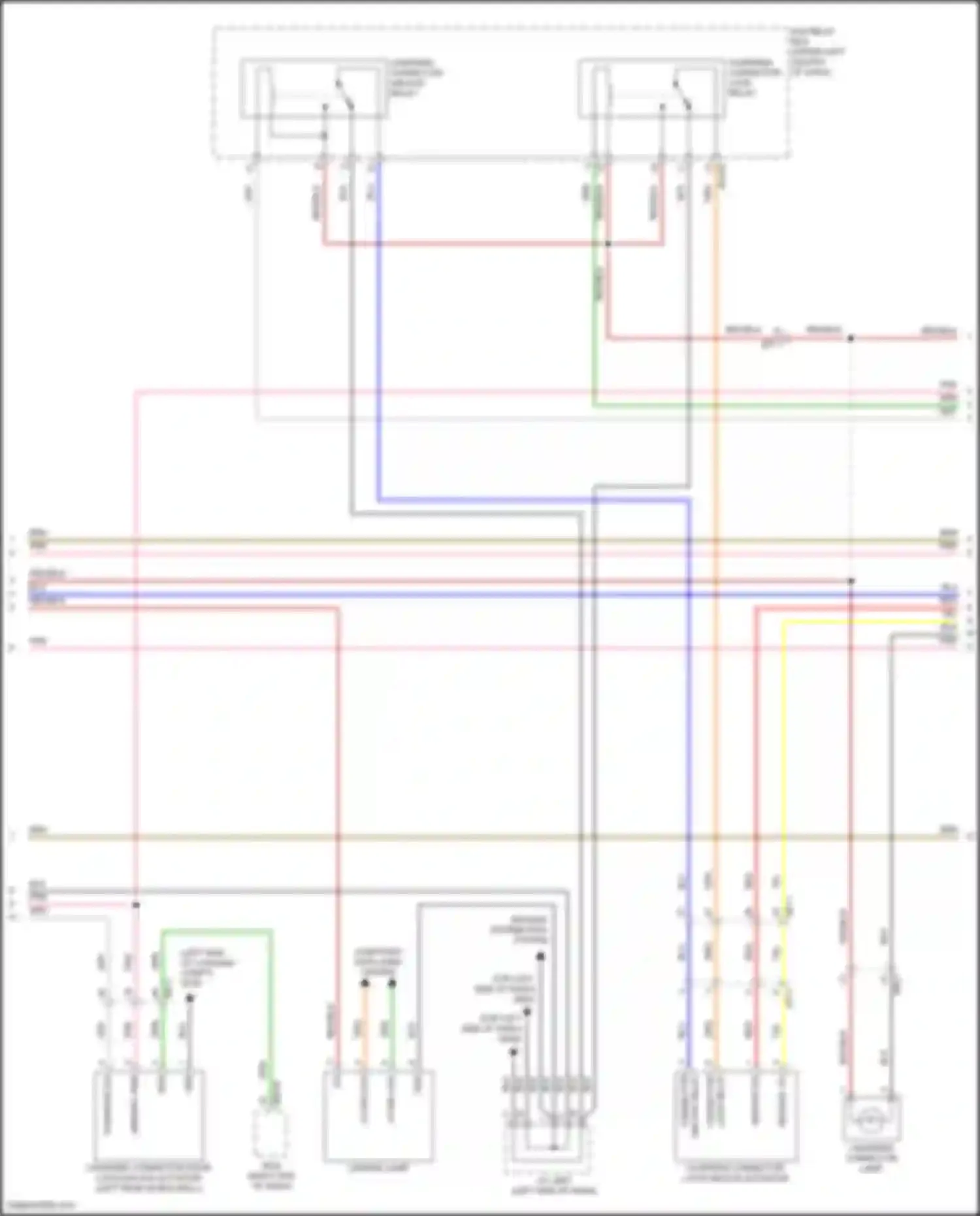 Wiring diagram charging connector unlock relay for Hyundai IONIQ I (2016-2024) (3 of 3)