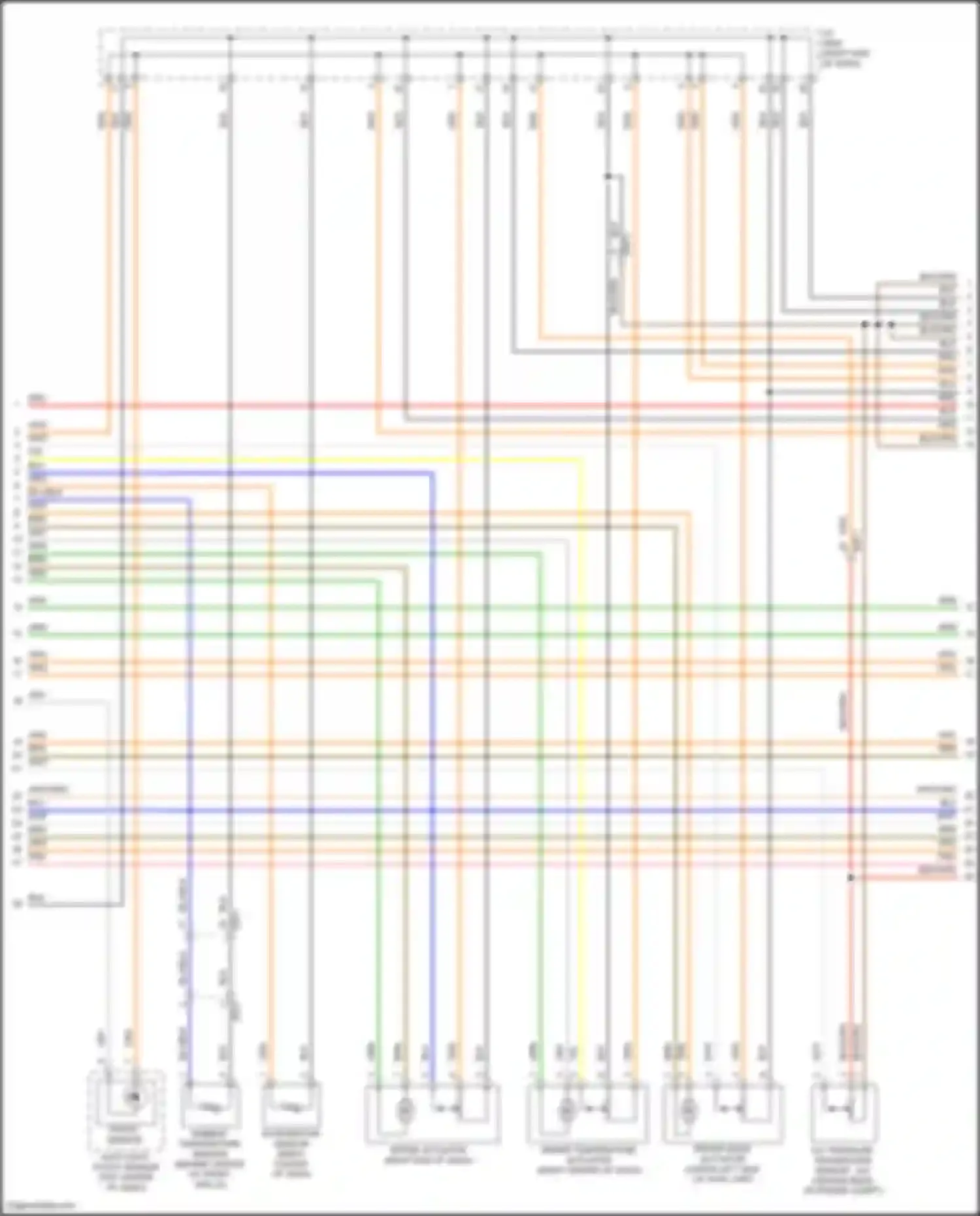 Wiring diagram driver temperature actuator for Hyundai IONIQ I (2016-2024) (1 of 3)