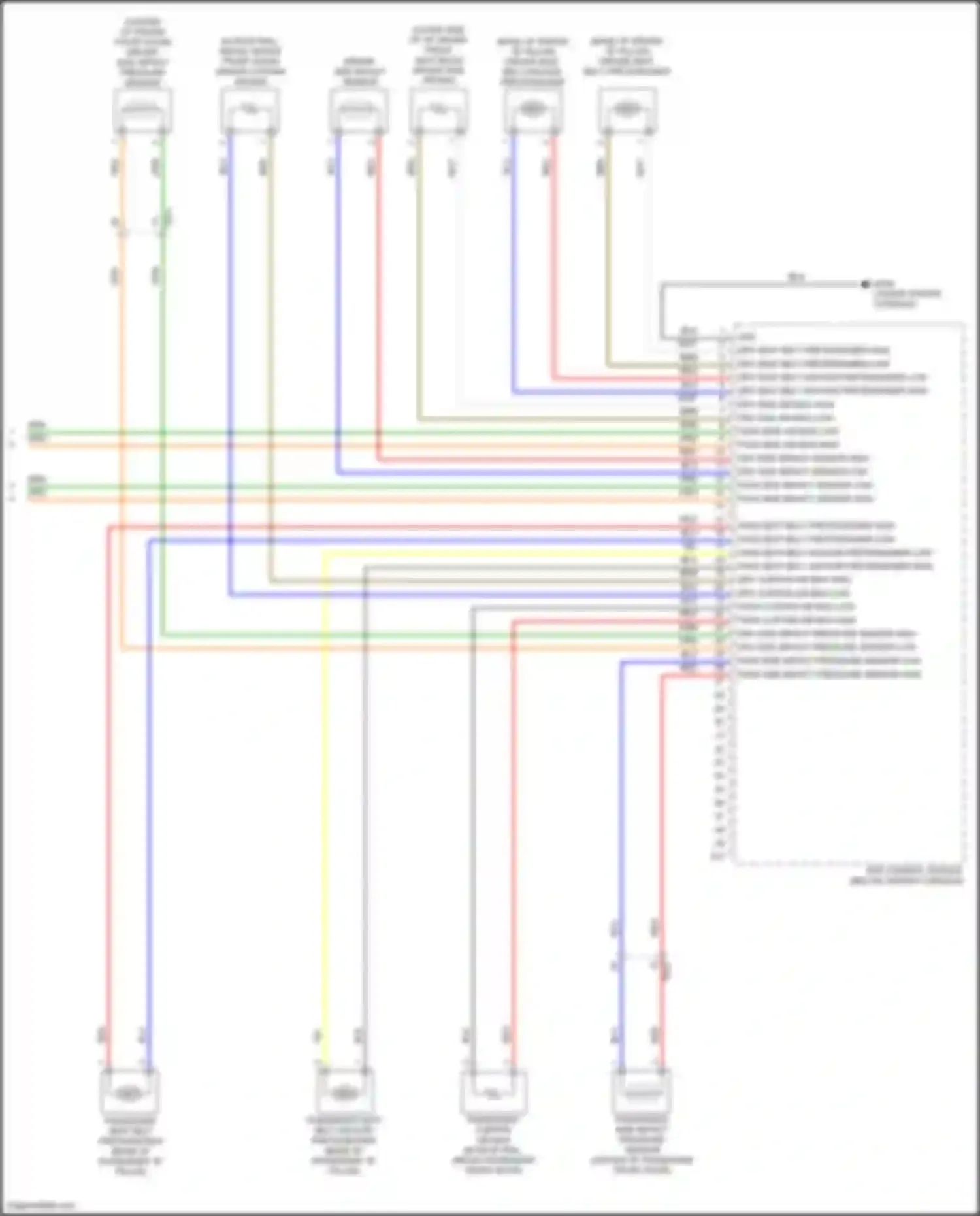 Wiring diagram drv side impact sensor low for Hyundai IONIQ I (2016-2024) (1 of 2)