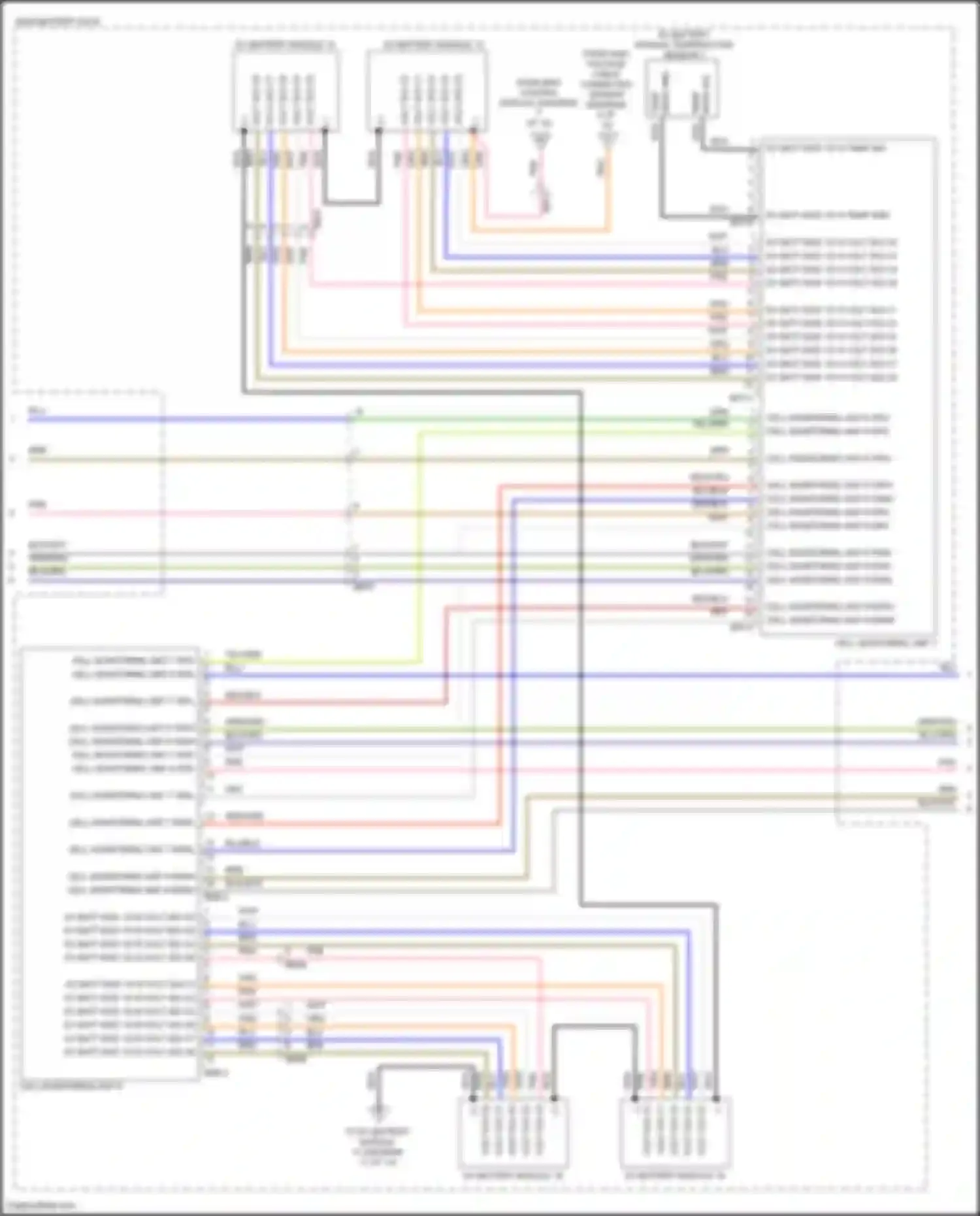 Wiring diagram ev batt mod 13/14 temp gnd for Hyundai IONIQ I (2016-2024) (1 of 1)