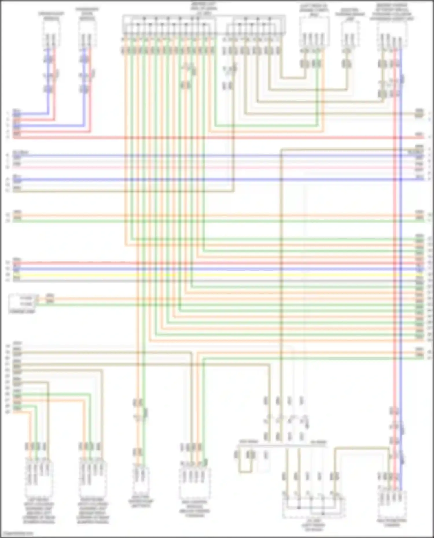 Wiring diagram forward collision avoidance assist unit for Hyundai IONIQ I (2016-2024) (1 of 3)