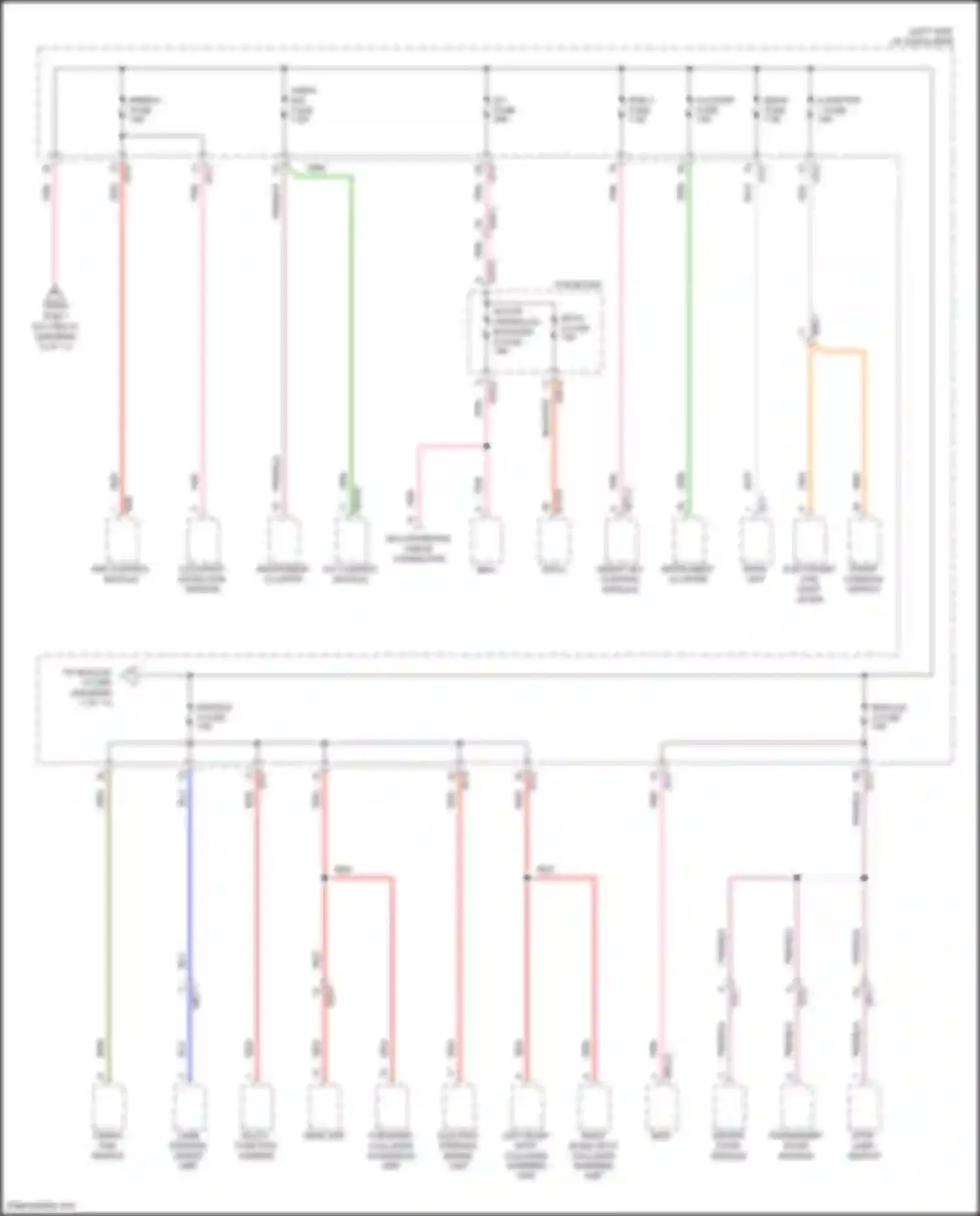 Wiring diagram front console switch for Hyundai IONIQ I (2016-2024) (19 of 21)