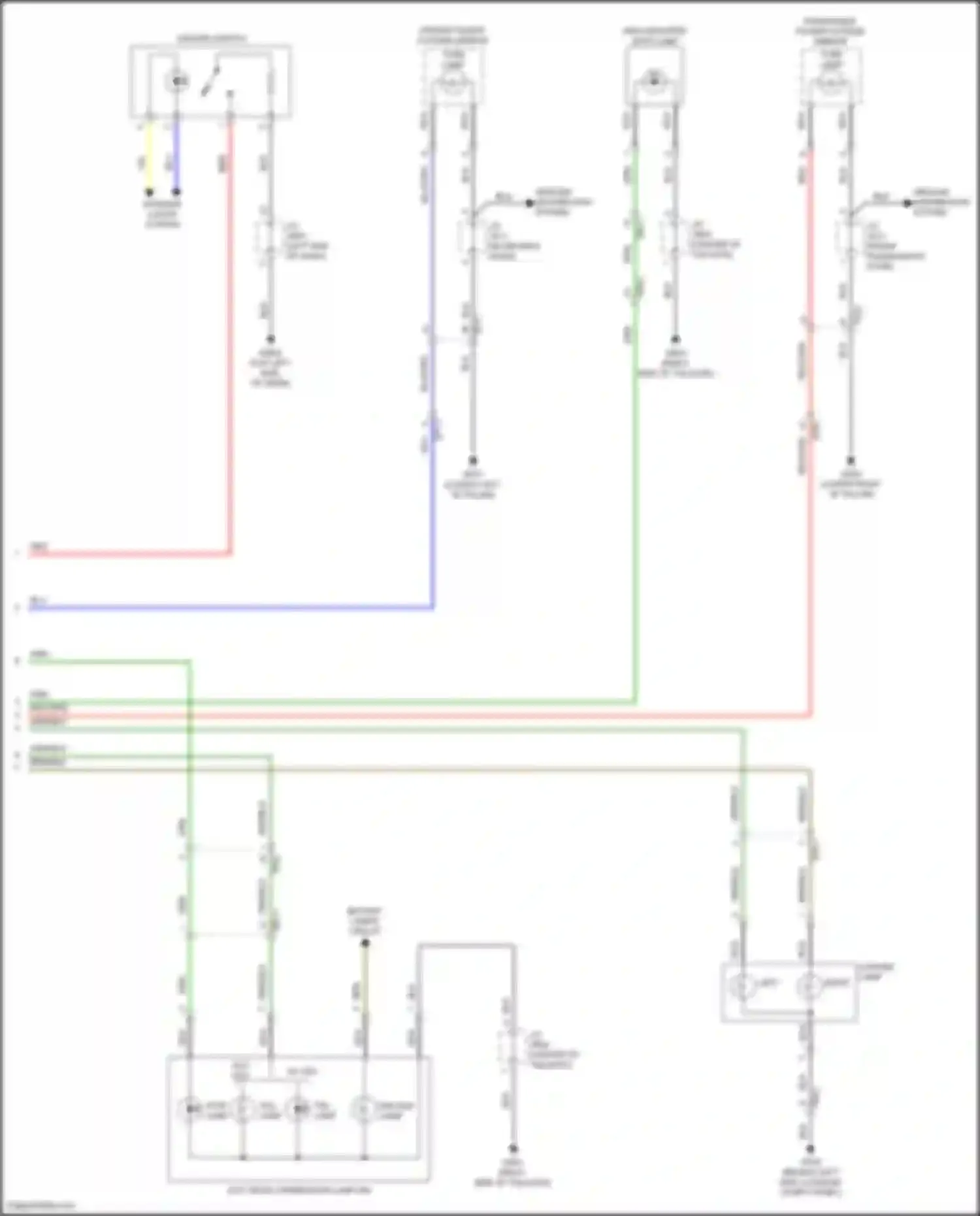 Wiring diagram ground distribution system for Hyundai IONIQ I (2016-2024) (54 of 74)