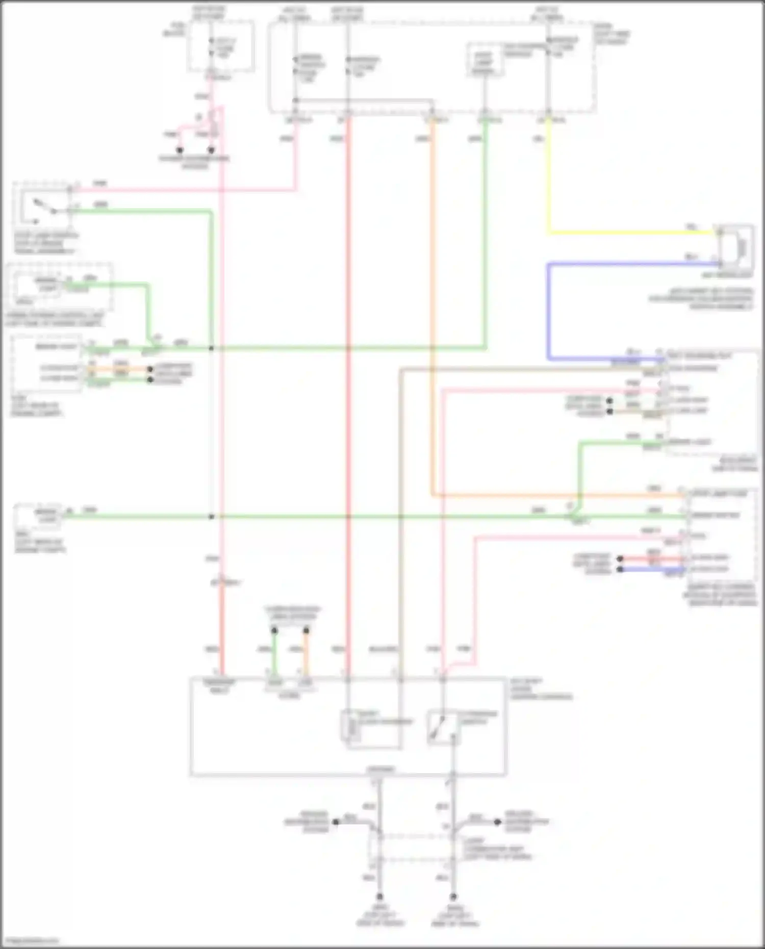 Wiring diagram ground distribution system for Hyundai IONIQ I (2016-2024) (64 of 74)