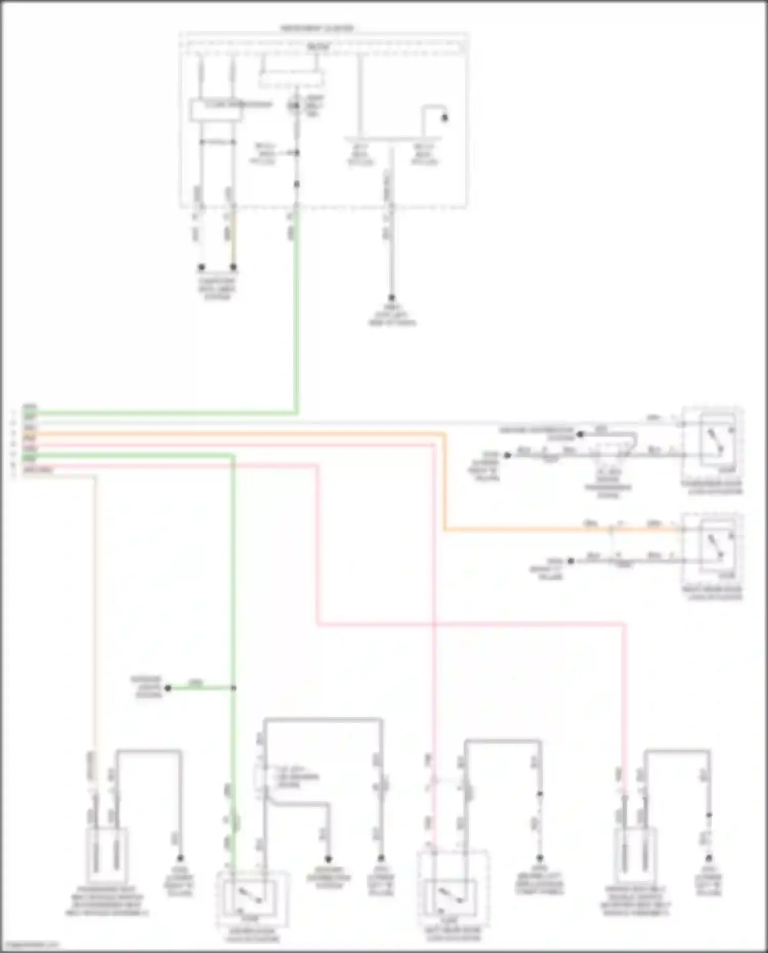 Wiring diagram ground distribution system for Hyundai IONIQ I (2016-2024) (1 of 74)