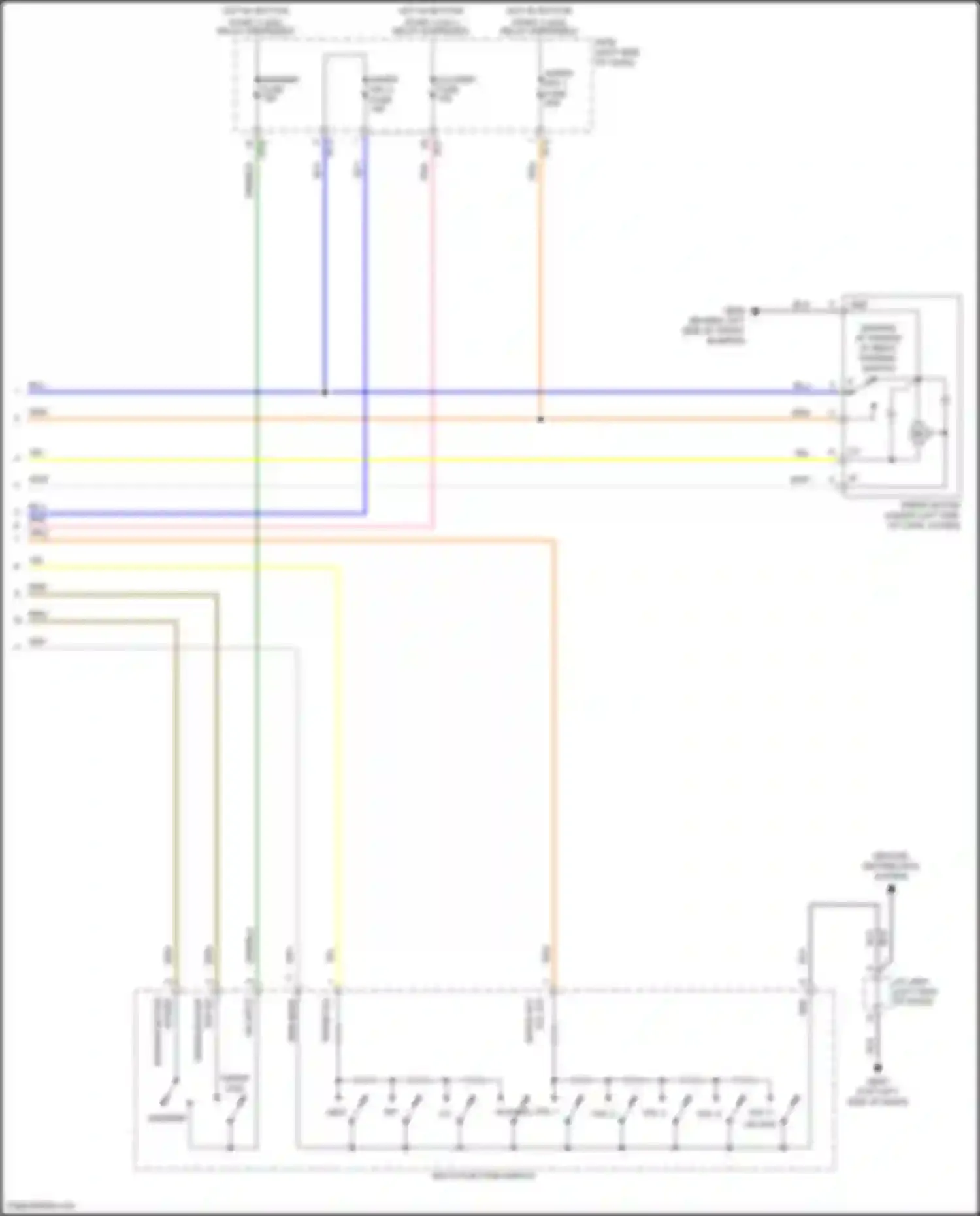 Wiring diagram hot w/ button for Hyundai IONIQ I (2016-2024) (4 of 4)