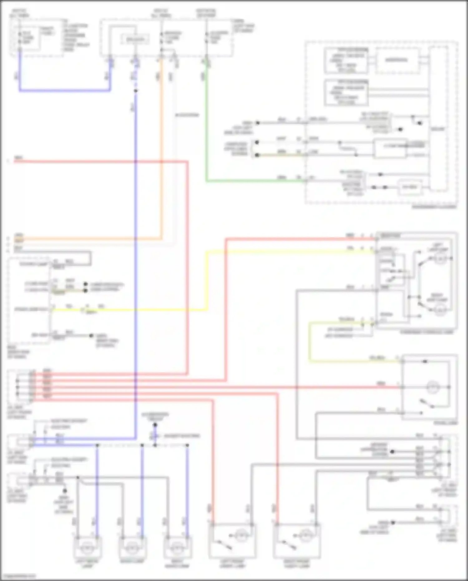 Wiring diagram illumination circuit for Hyundai IONIQ I (2016-2024) (1 of 1)