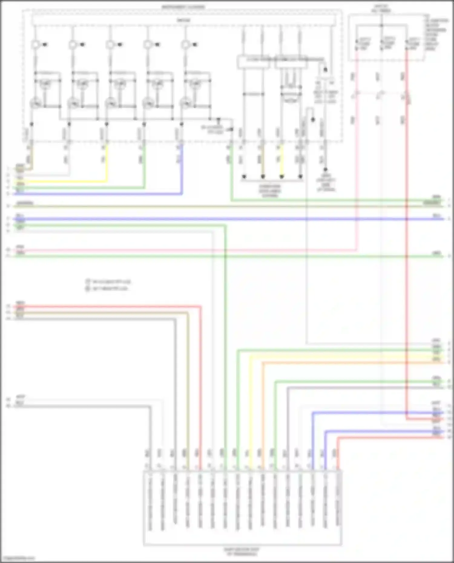 Wiring diagram instrument cluster for Hyundai IONIQ I (2016-2024) (64 of 70)