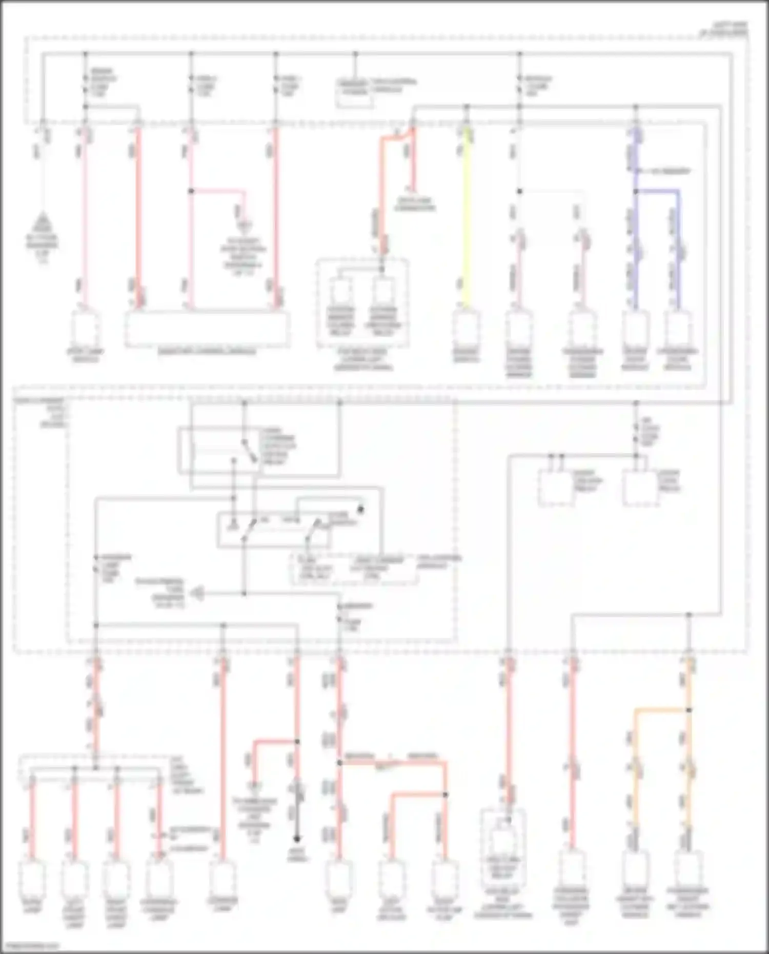 Wiring diagram left front vanity lamp for Hyundai IONIQ I (2016-2024) (5 of 7)