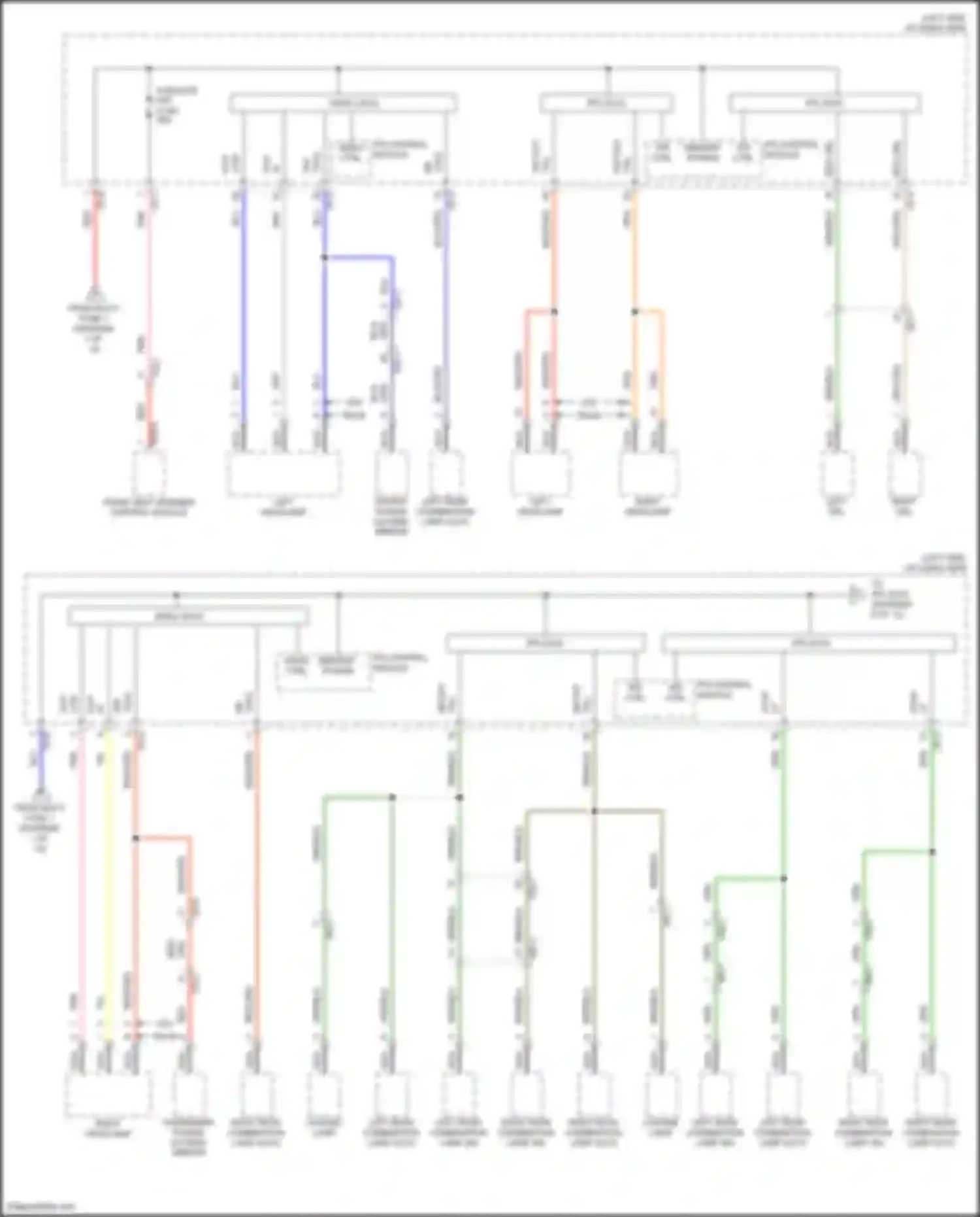 Wiring diagram left headlamp for Hyundai IONIQ I (2016-2024) (9 of 16)