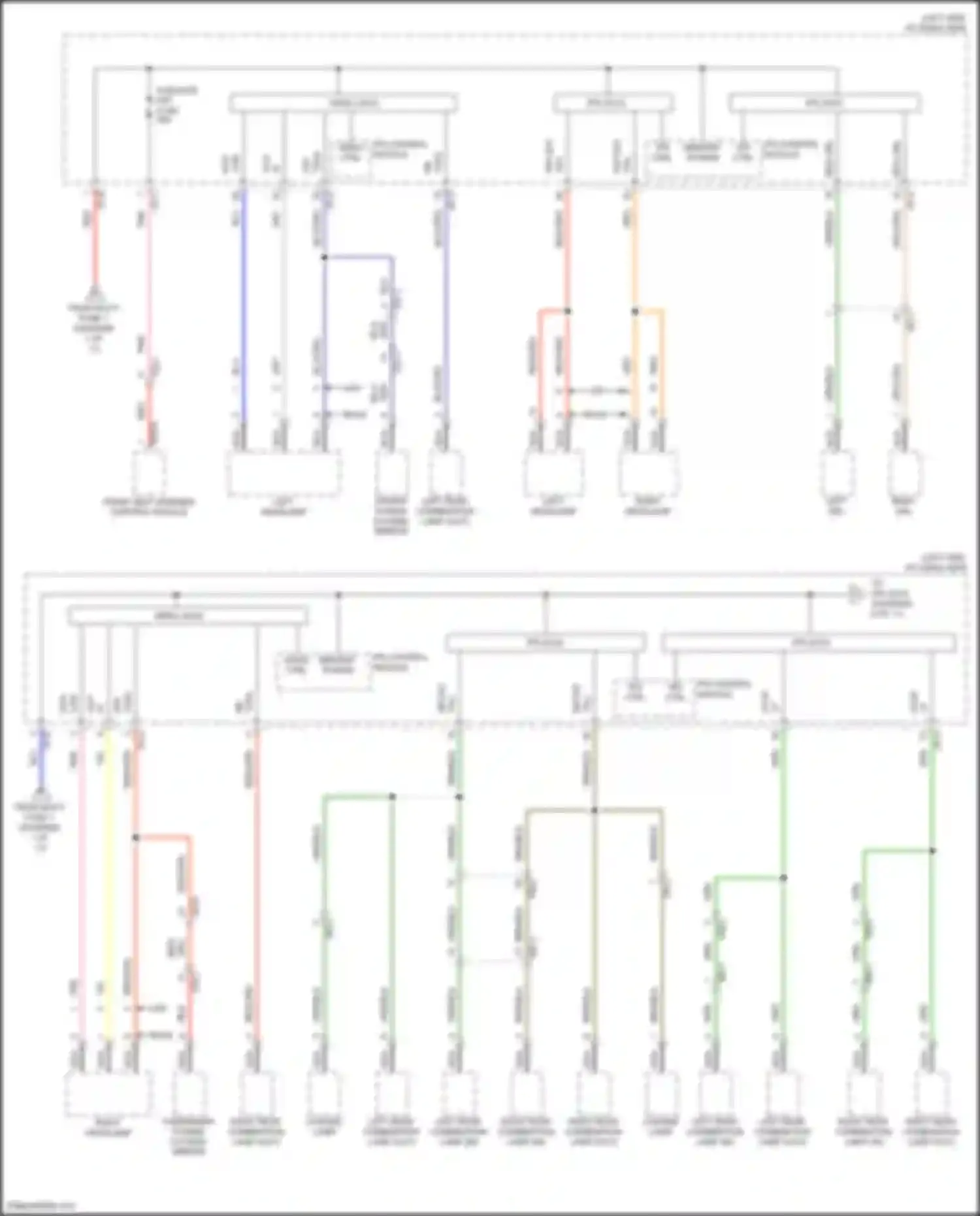 Wiring diagram left headlamp for Hyundai IONIQ I (2016-2024) (7 of 16)