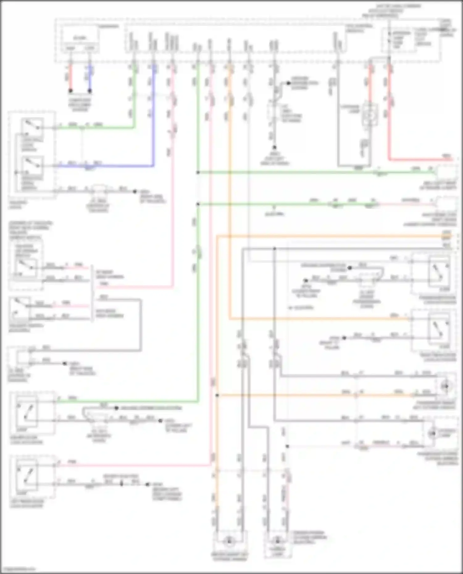 Wiring diagram lock sw for Hyundai IONIQ I (2016-2024) (1 of 1)