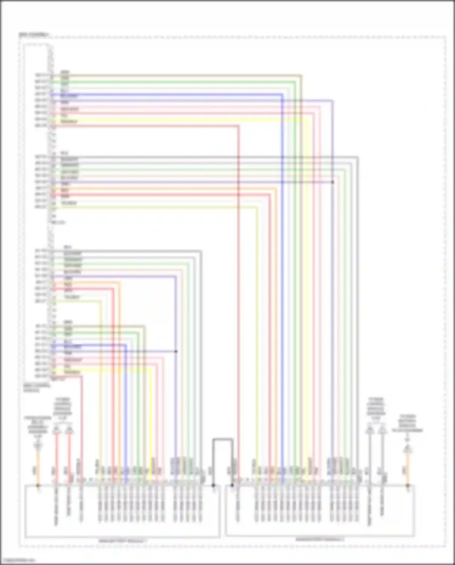 Wiring diagram main battery module 1 for Hyundai IONIQ I (2016-2024) (1 of 2)