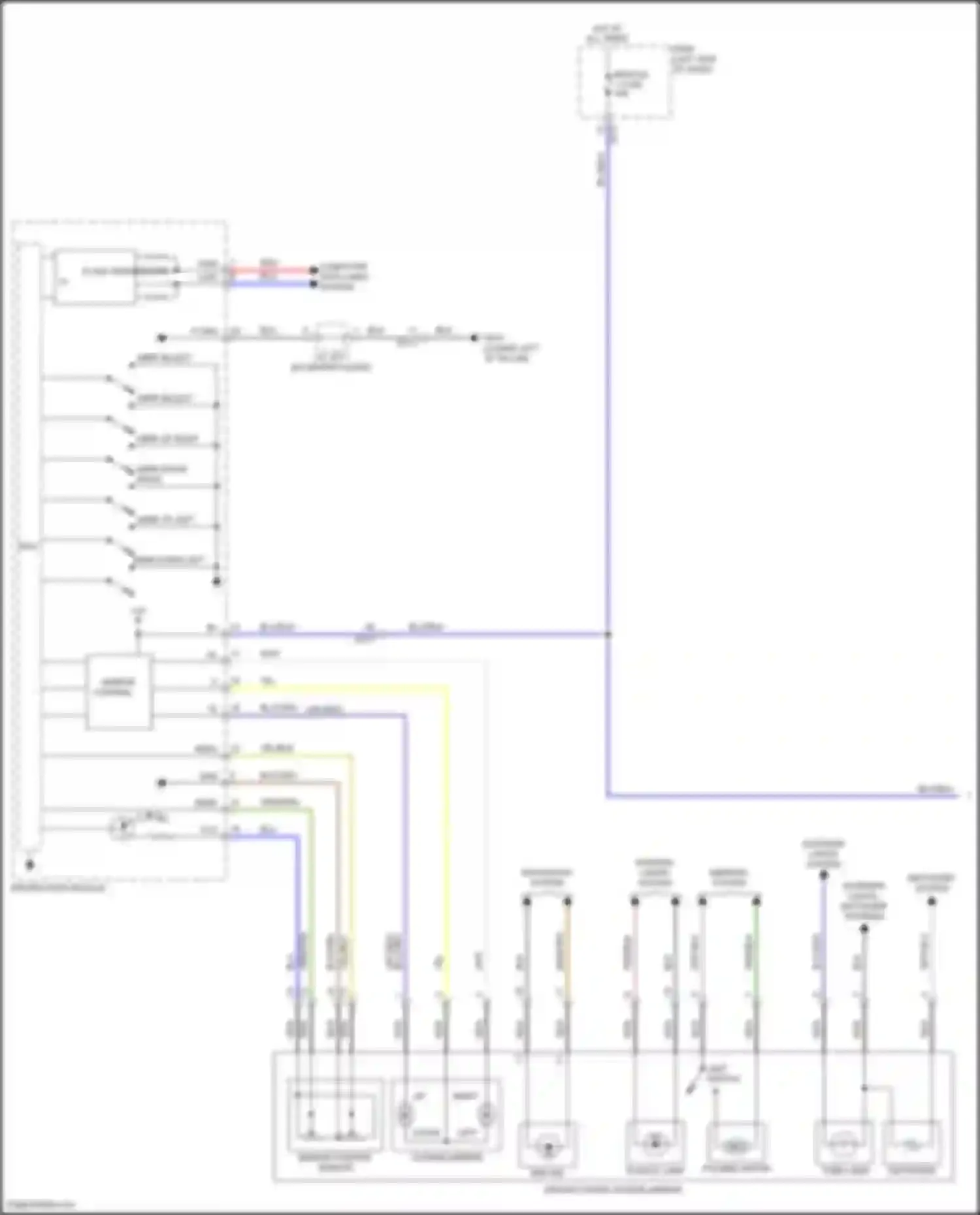 Wiring diagram mirr up right for Hyundai IONIQ I (2016-2024) (1 of 2)