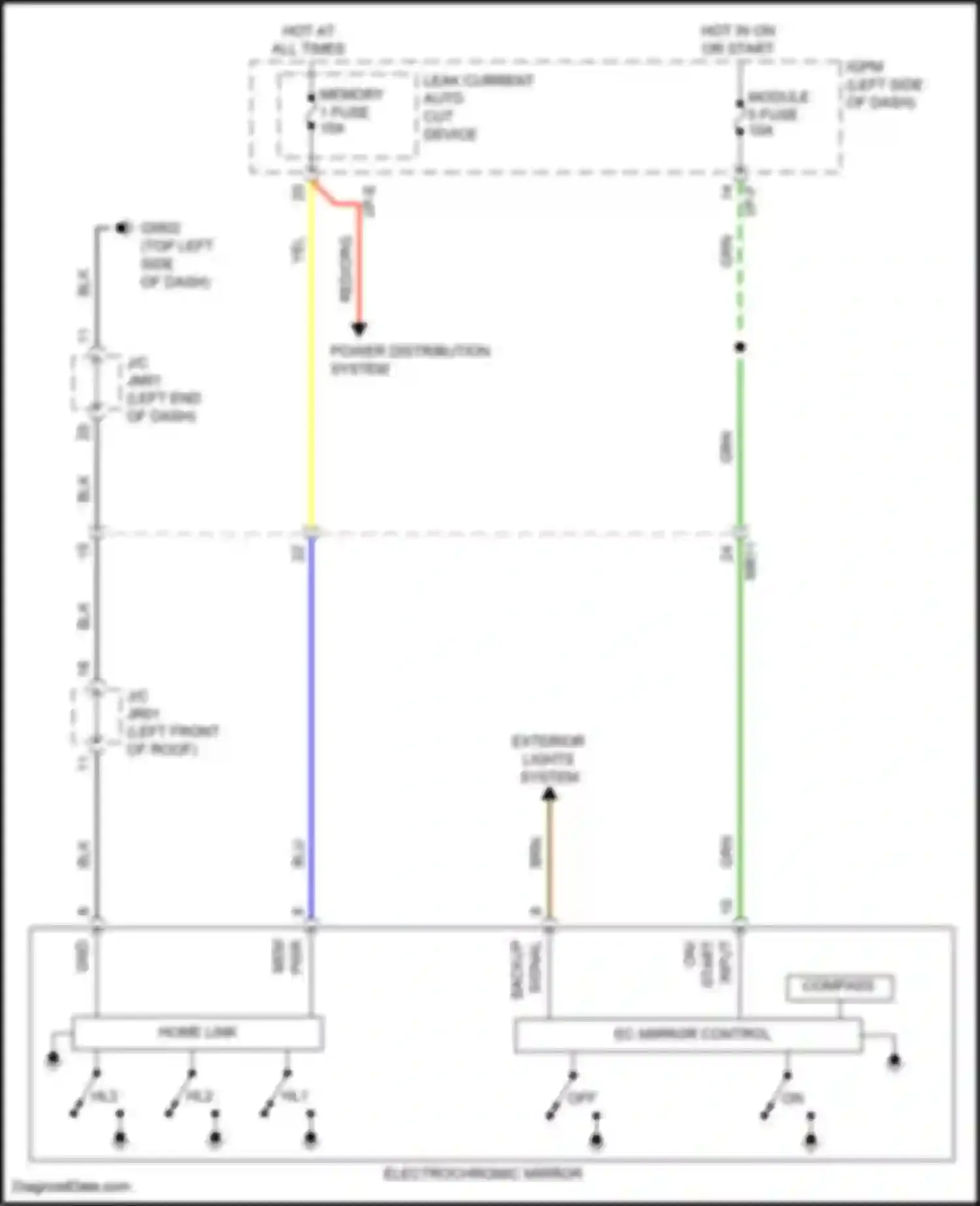 Wiring diagram module 5 fuse for Hyundai IONIQ I (2016-2024) (4 of 23)