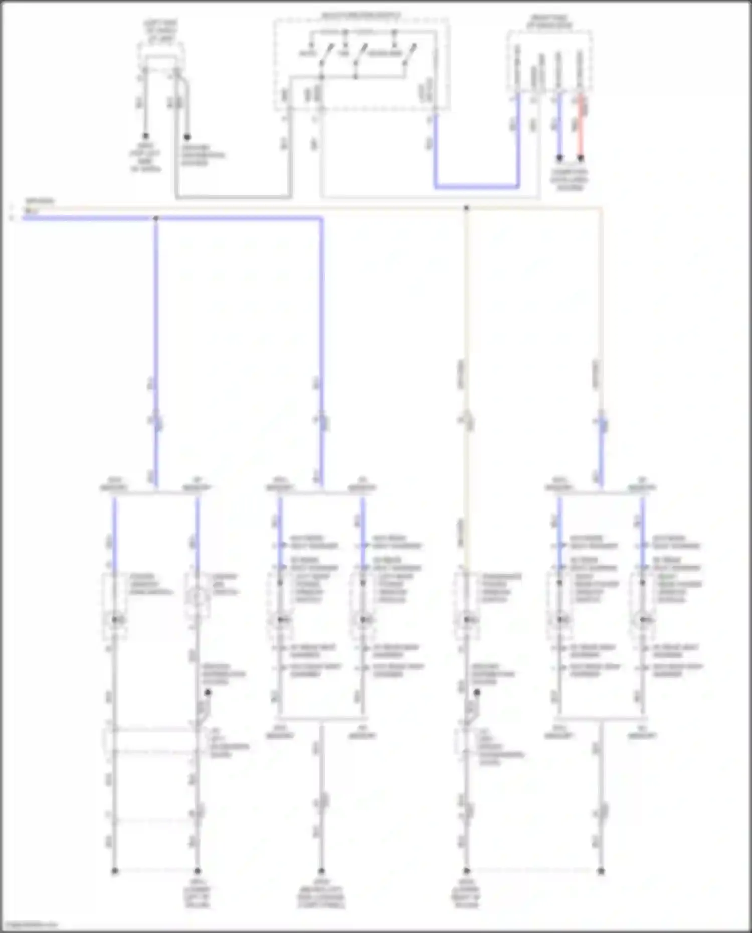 Wiring diagram multi- function switch for Hyundai IONIQ I (2016-2024) (5 of 18)