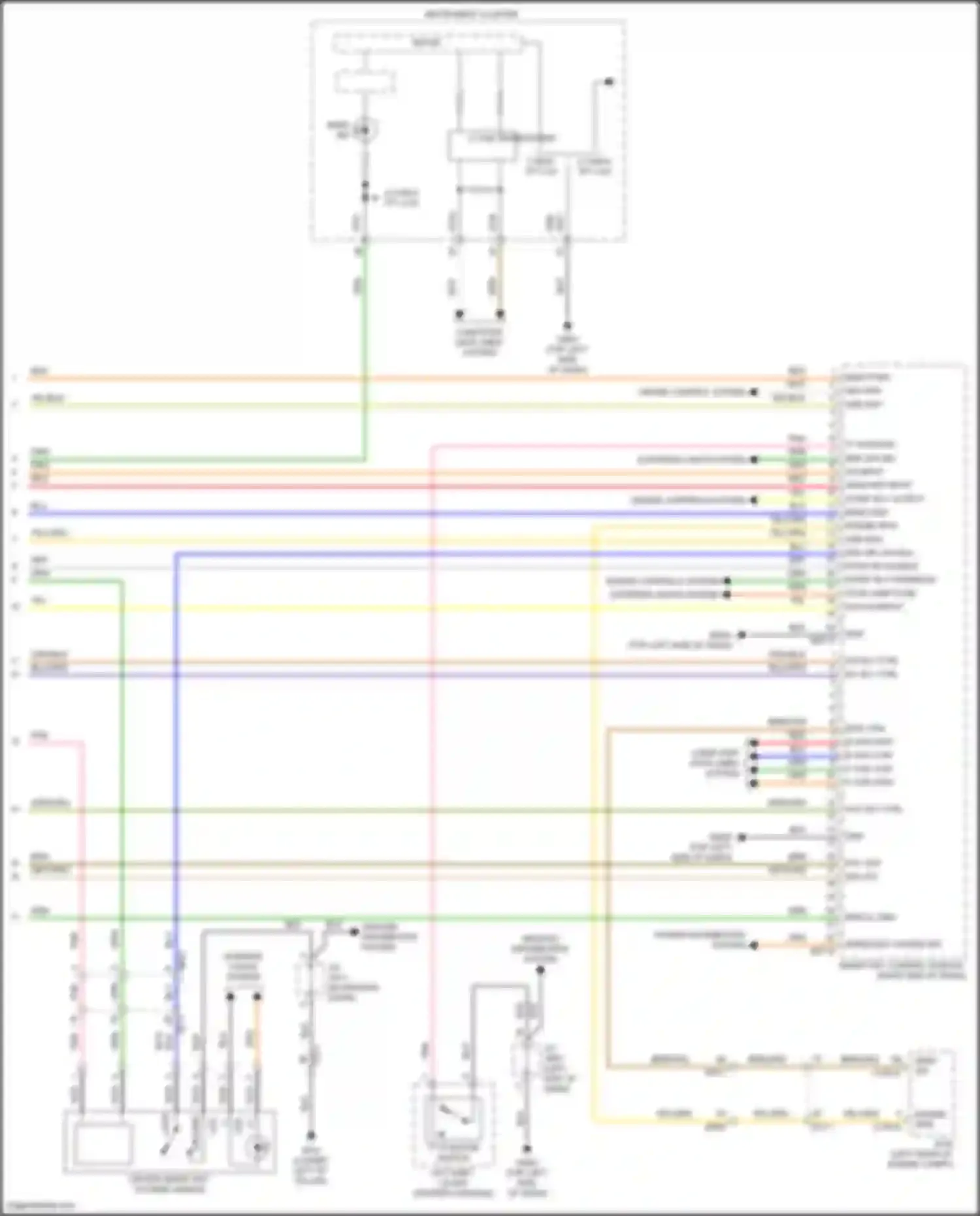Wiring diagram "p" position sw for Hyundai IONIQ I (2016-2024) (1 of 1)