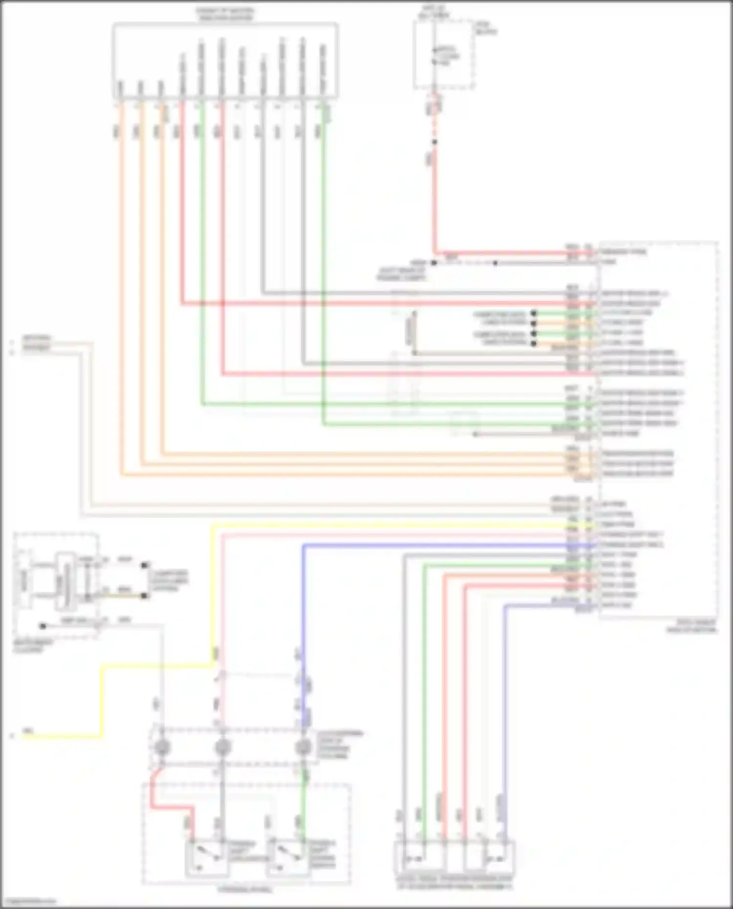 Wiring diagram paddle shift sw 2 for Hyundai IONIQ I (2016-2024) (1 of 2)