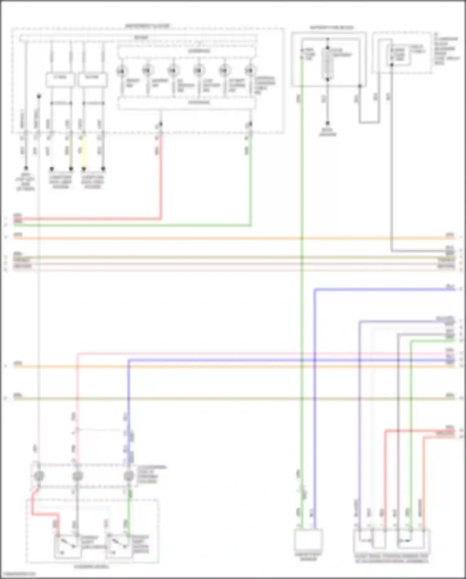Wiring diagram paddle shift-up switch for Hyundai IONIQ I (2016-2024) (4 of 4)