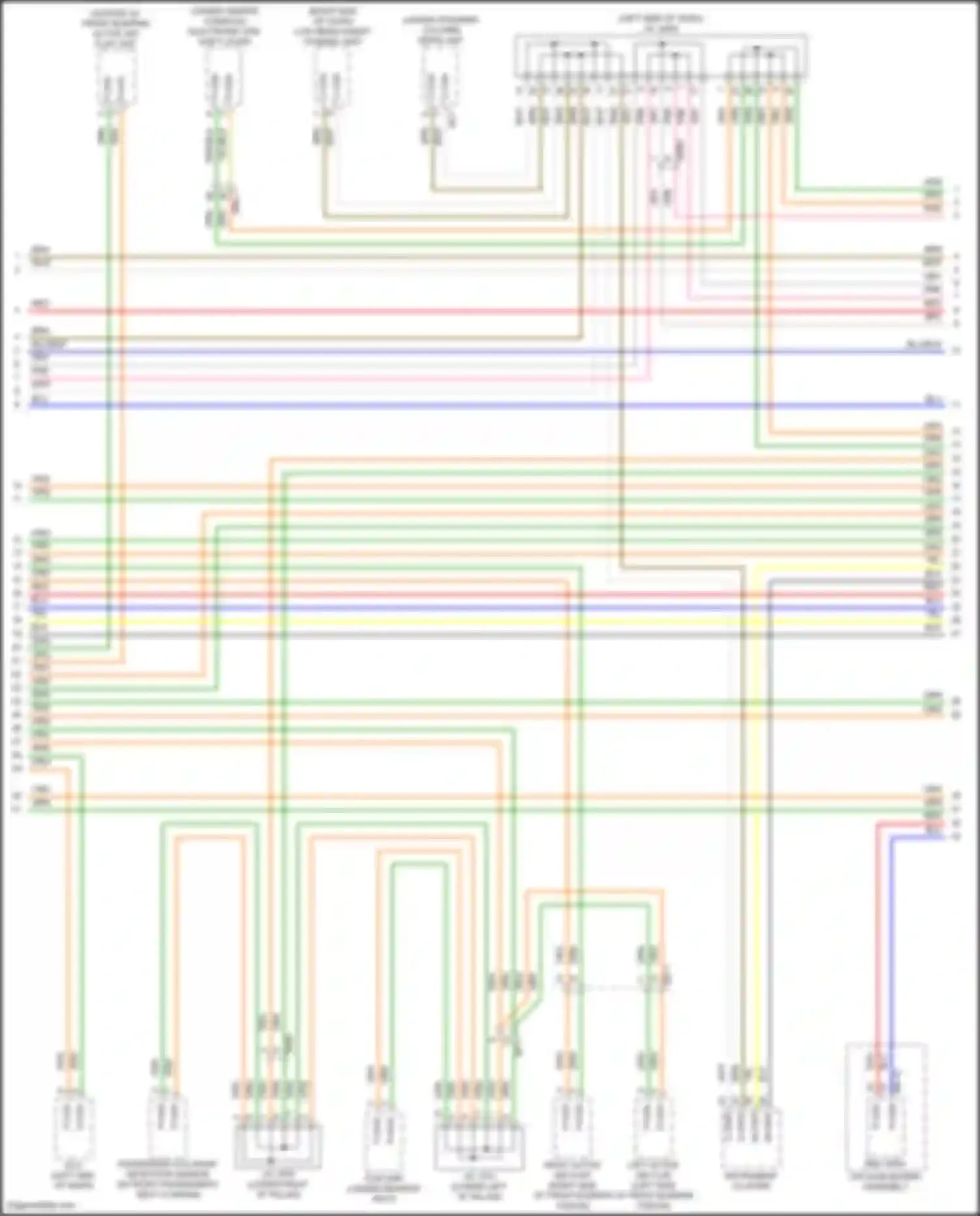Wiring diagram passenger occupant detection sensor for Hyundai IONIQ I (2016-2024) (1 of 3)