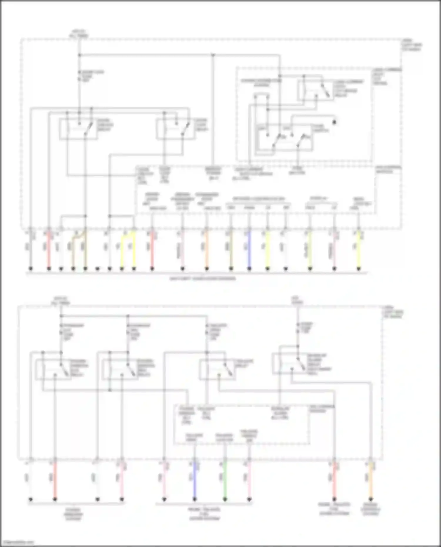 Wiring diagram power window rh relay for Hyundai IONIQ I (2016-2024) (2 of 9)