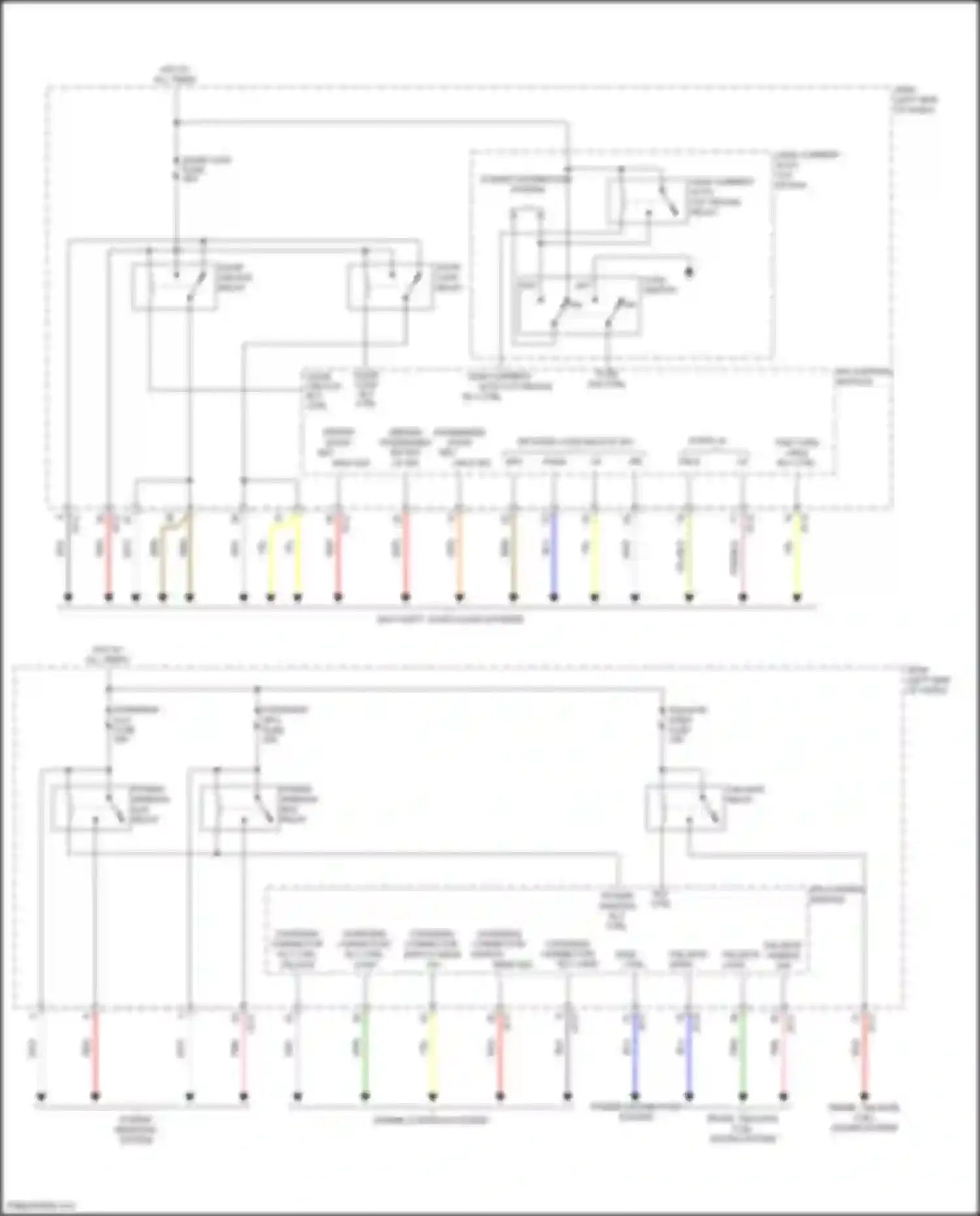 Wiring diagram power window rly ctrl for Hyundai IONIQ I (2016-2024) (1 of 2)