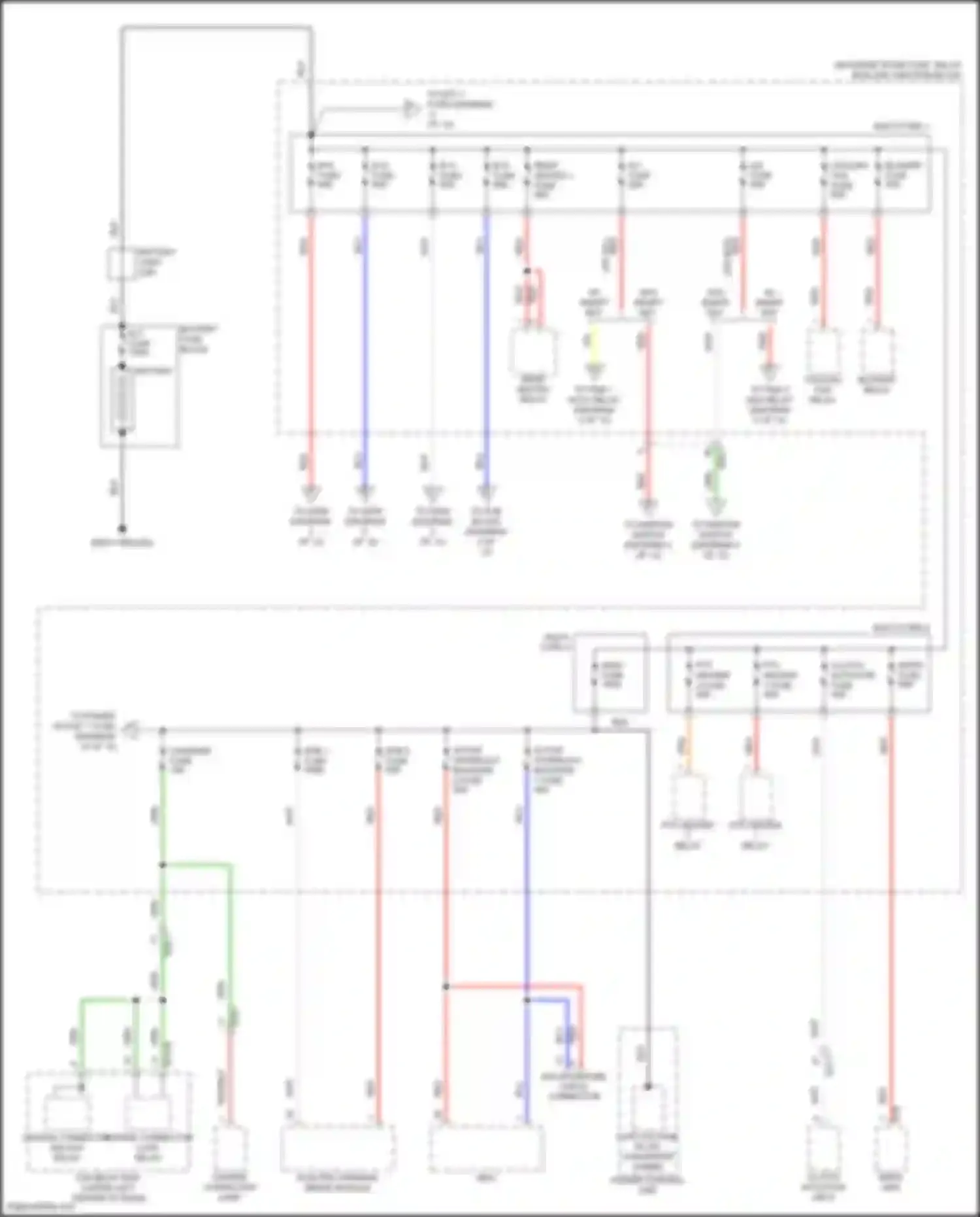 Wiring diagram ptc heater 1 fuse for Hyundai IONIQ I (2016-2024) (3 of 4)