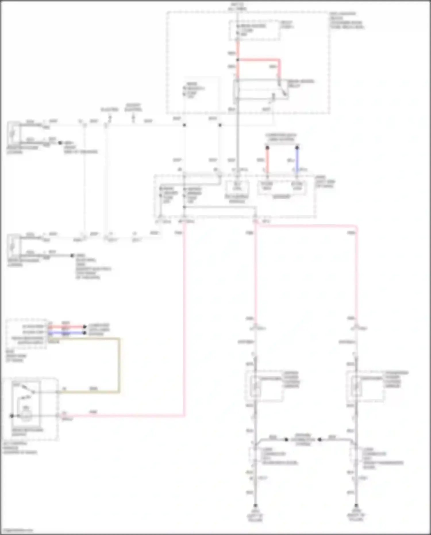 Wiring diagram rear defogger switch input for Hyundai IONIQ I (2016-2024) (2 of 2)