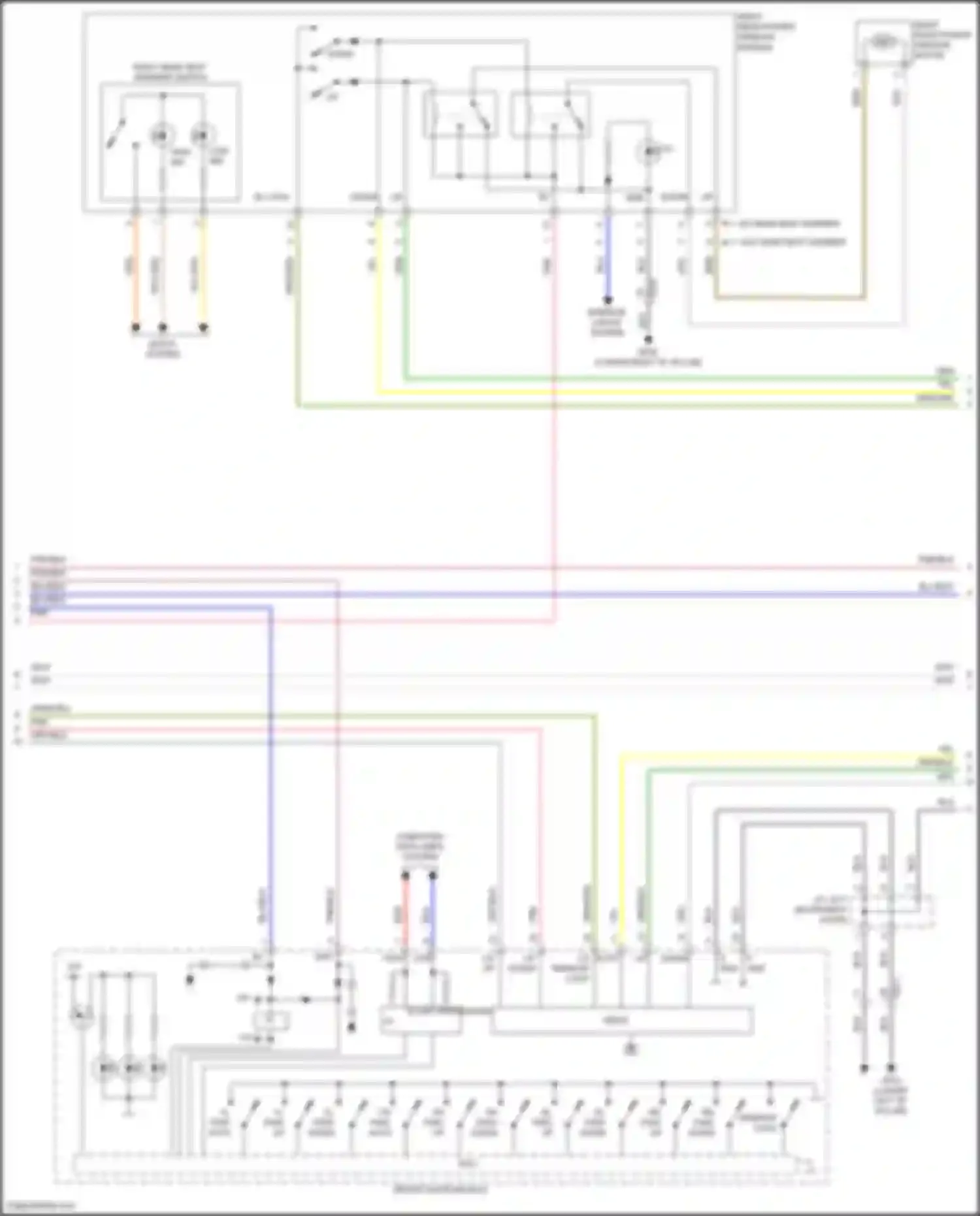 Wiring diagram rl pwd up for Hyundai IONIQ I (2016-2024) (1 of 1)